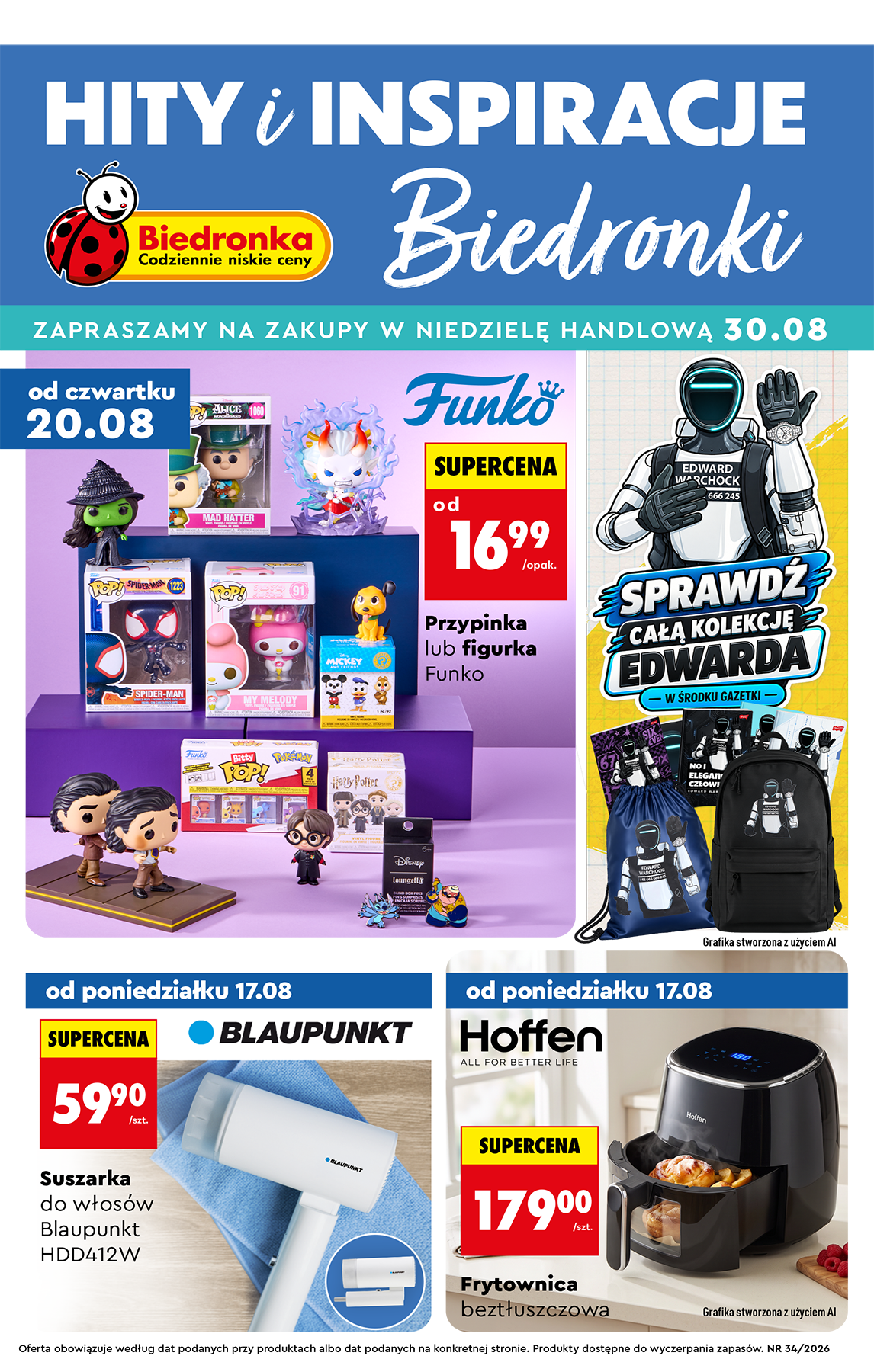 Biedronka - Hity i inspiracje leták na příští týden od čtvrtka 20.08.2026 do středy 02.09.2026
