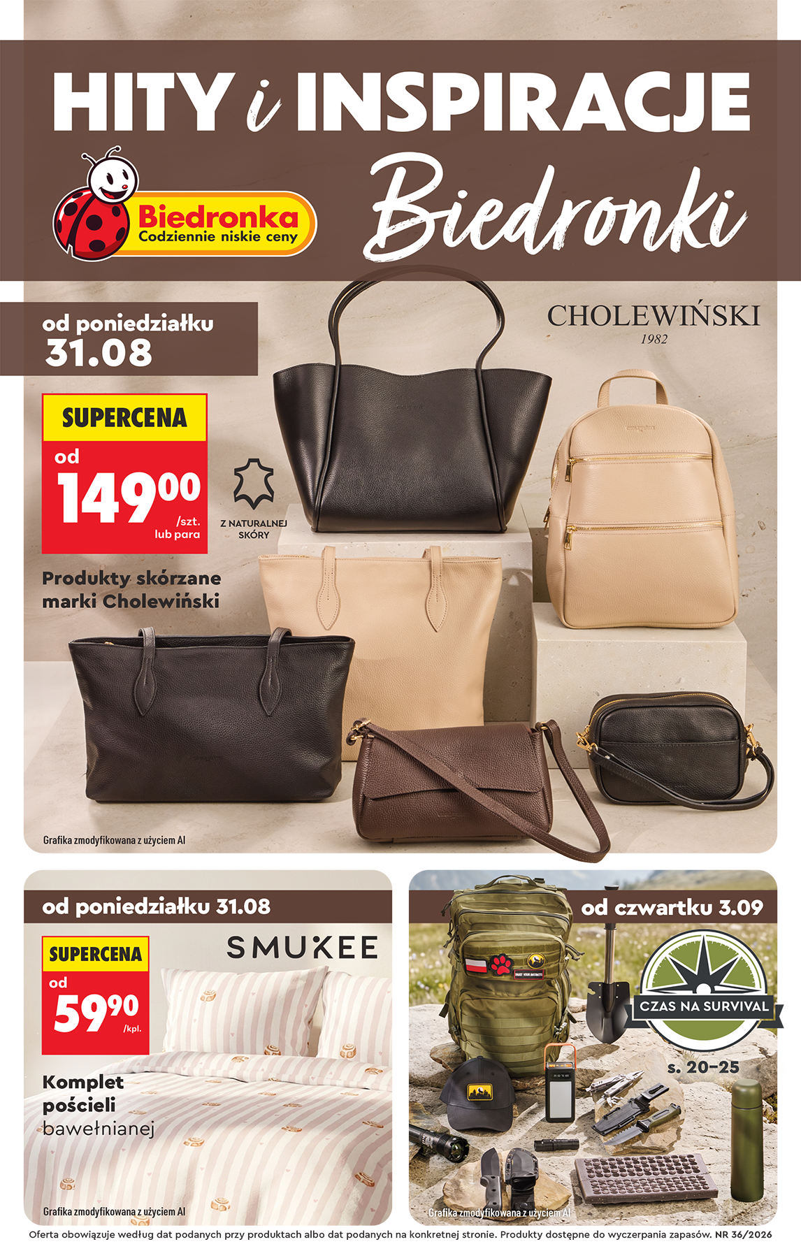 Biedronka - Hity i inspiracje leták na příští týden od pondělí 31.08.2026 do soboty 12.09.2026