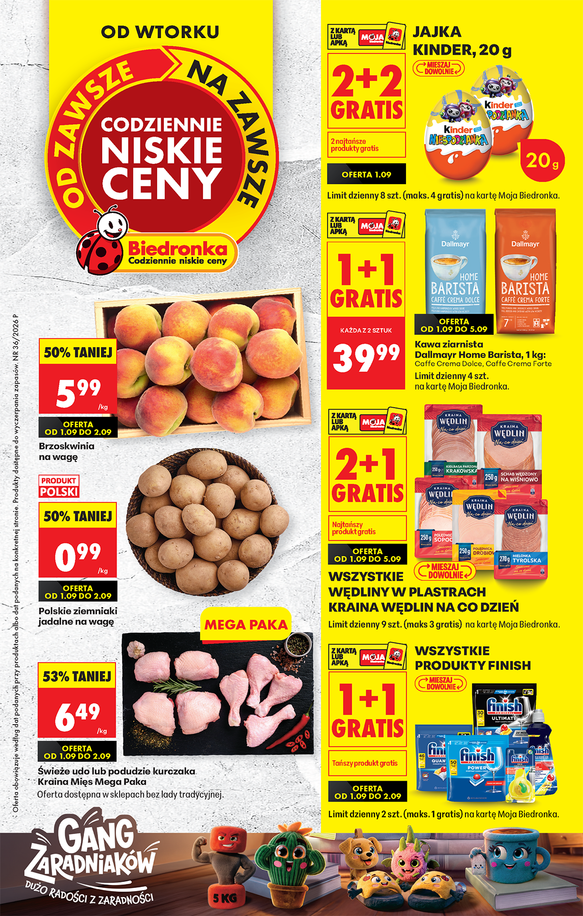 Aktuální Biedronka leták platný od úterý 01.09.2026 do soboty 05.09.2026
