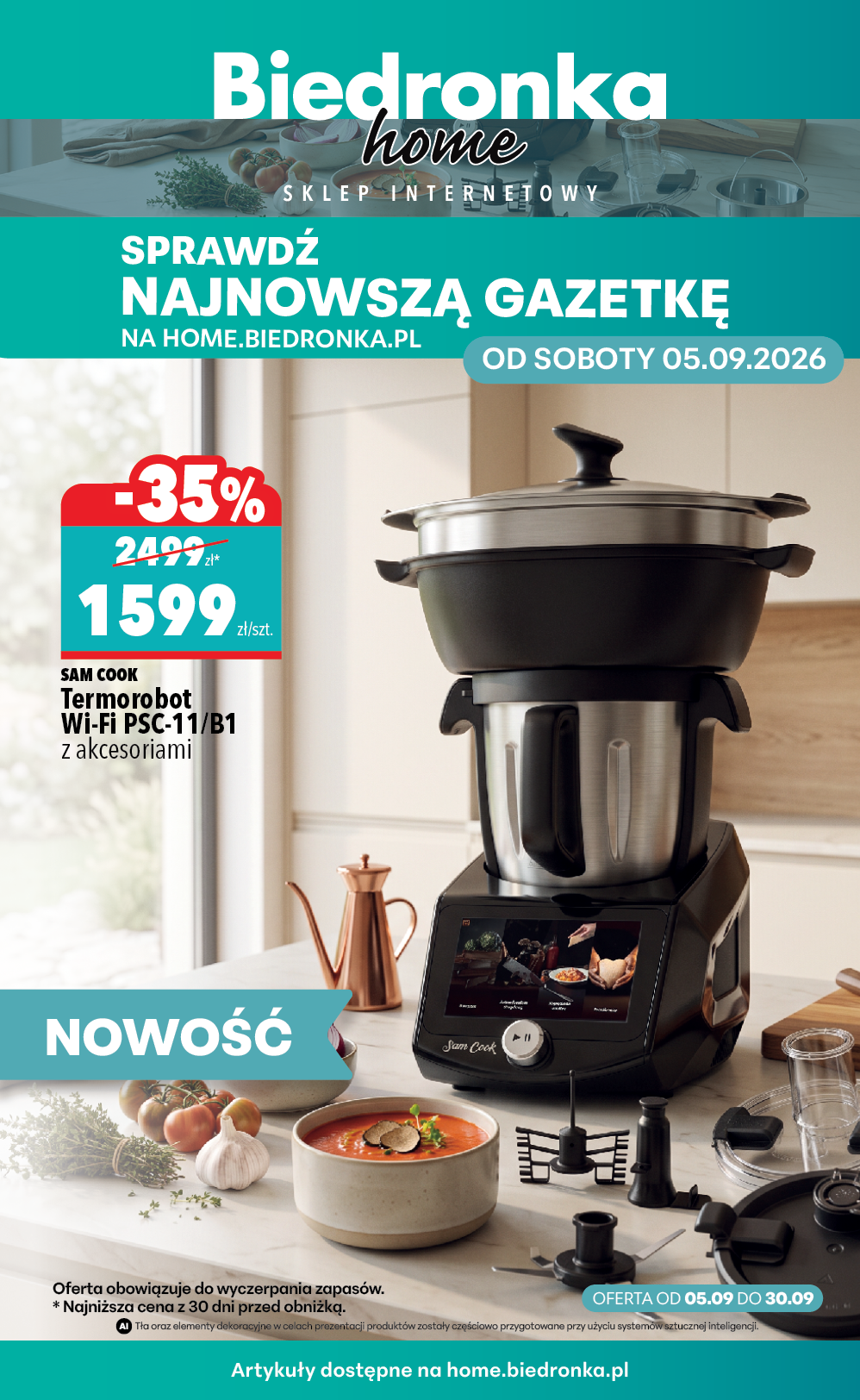 Aktuální Biedronka - Home leták platný od soboty 05.09.2026 do středy 30.09.2026