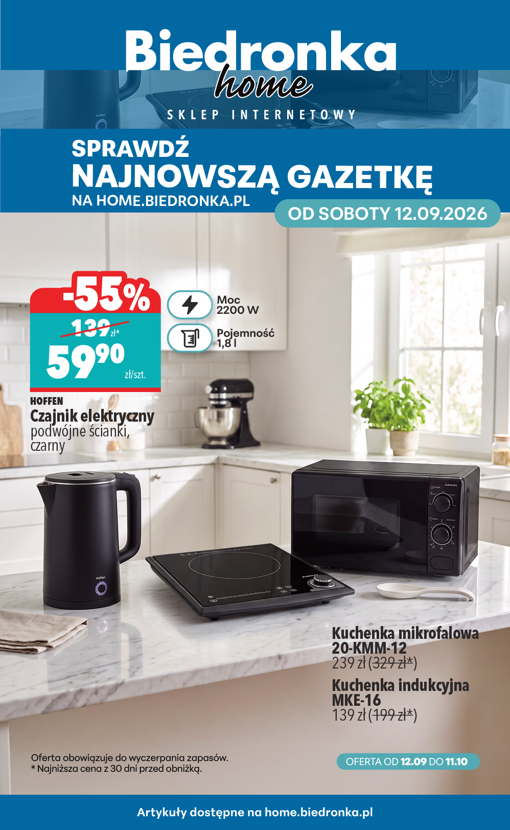 Aktuální Biedronka - Home leták platný od soboty 12.09.2026 do neděle 11.10.2026