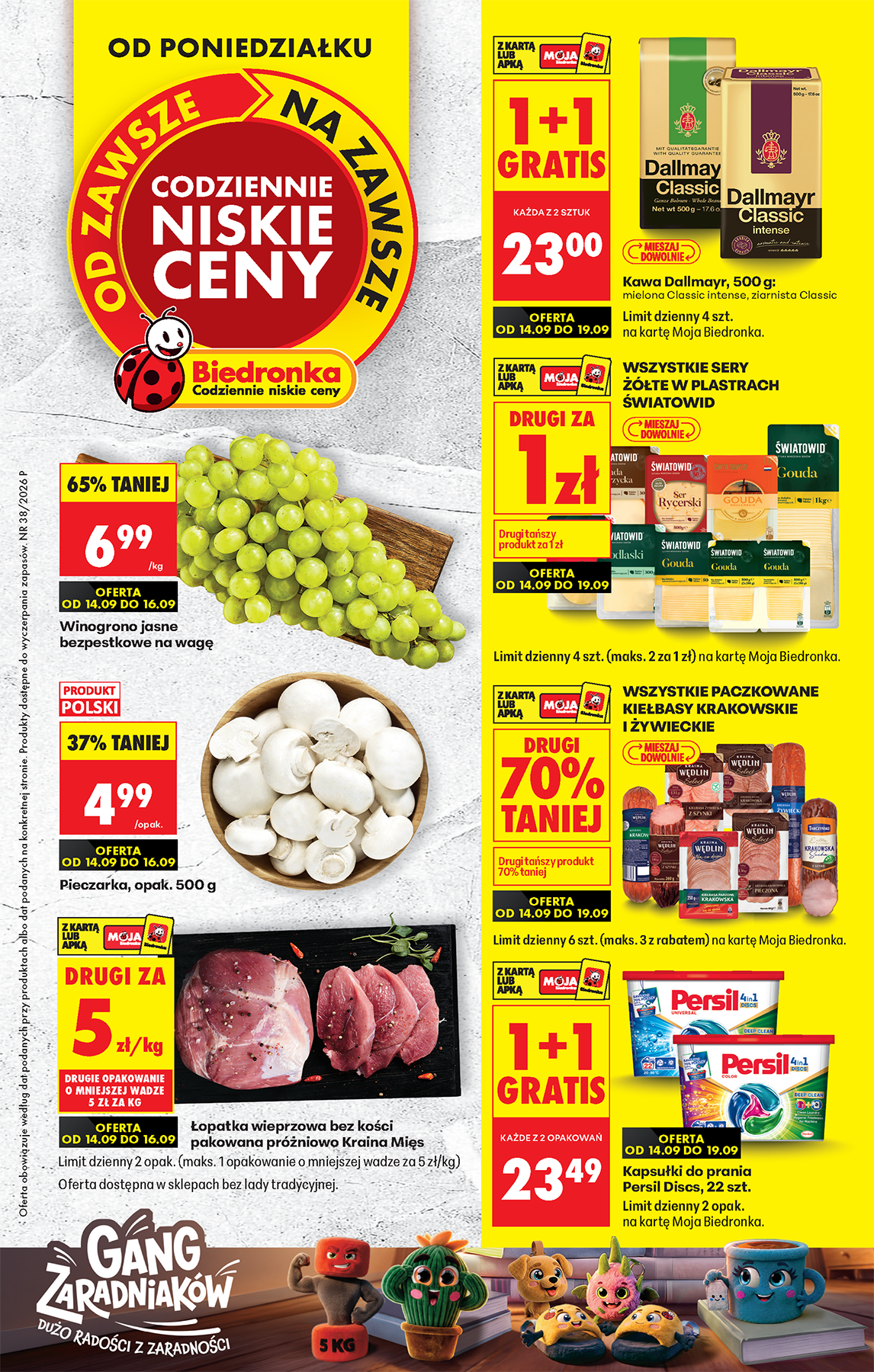 Aktuální Biedronka leták platný od pondělí 14.09.2026 do soboty 19.09.2026
