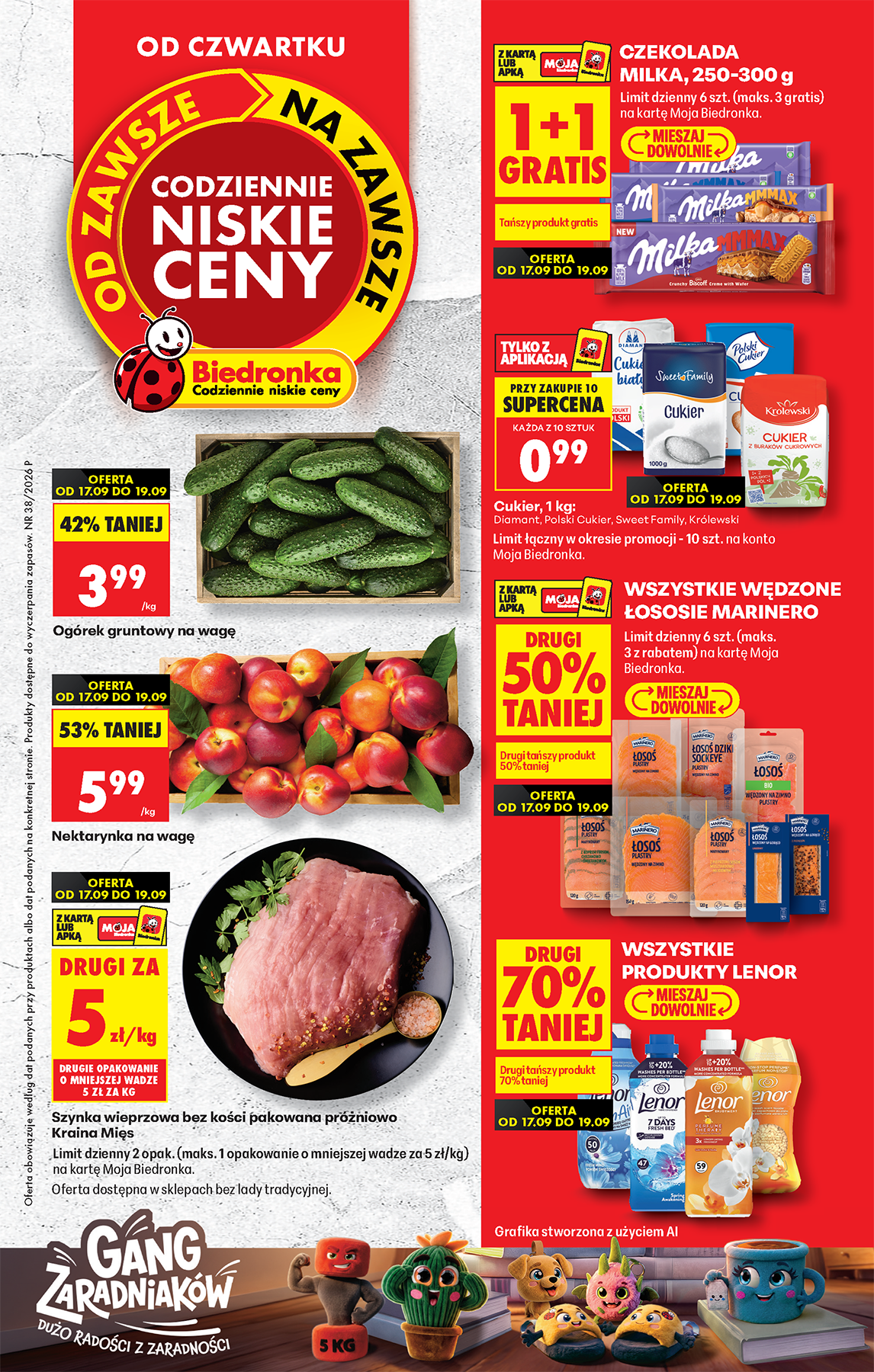 Aktuální Biedronka - Od czwartku do soboty leták platný od čtvrtka 17.09.2026 do soboty 19.09.2026