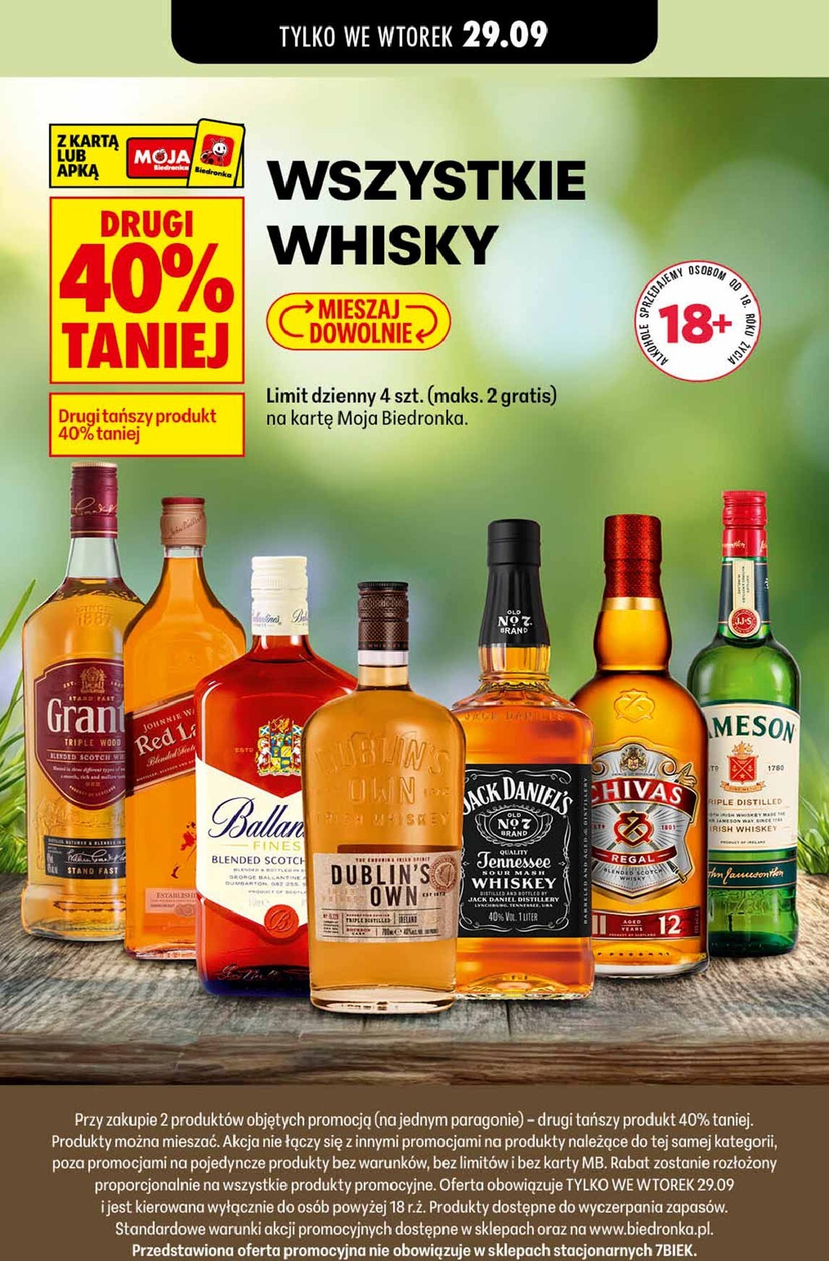 Aktuální Biedronka - Alkohole leták platný od úterý 29.09.2026