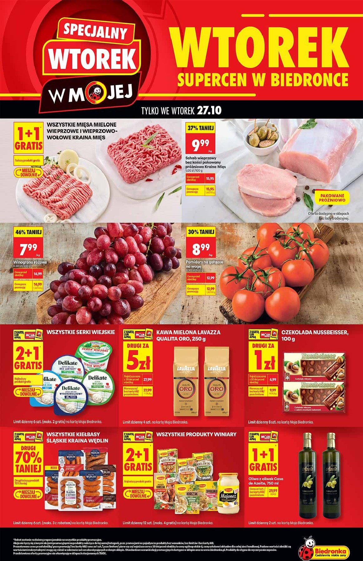 Aktuální Biedronka - Specjalny wtorek leták platný od úterý 27.10.2026