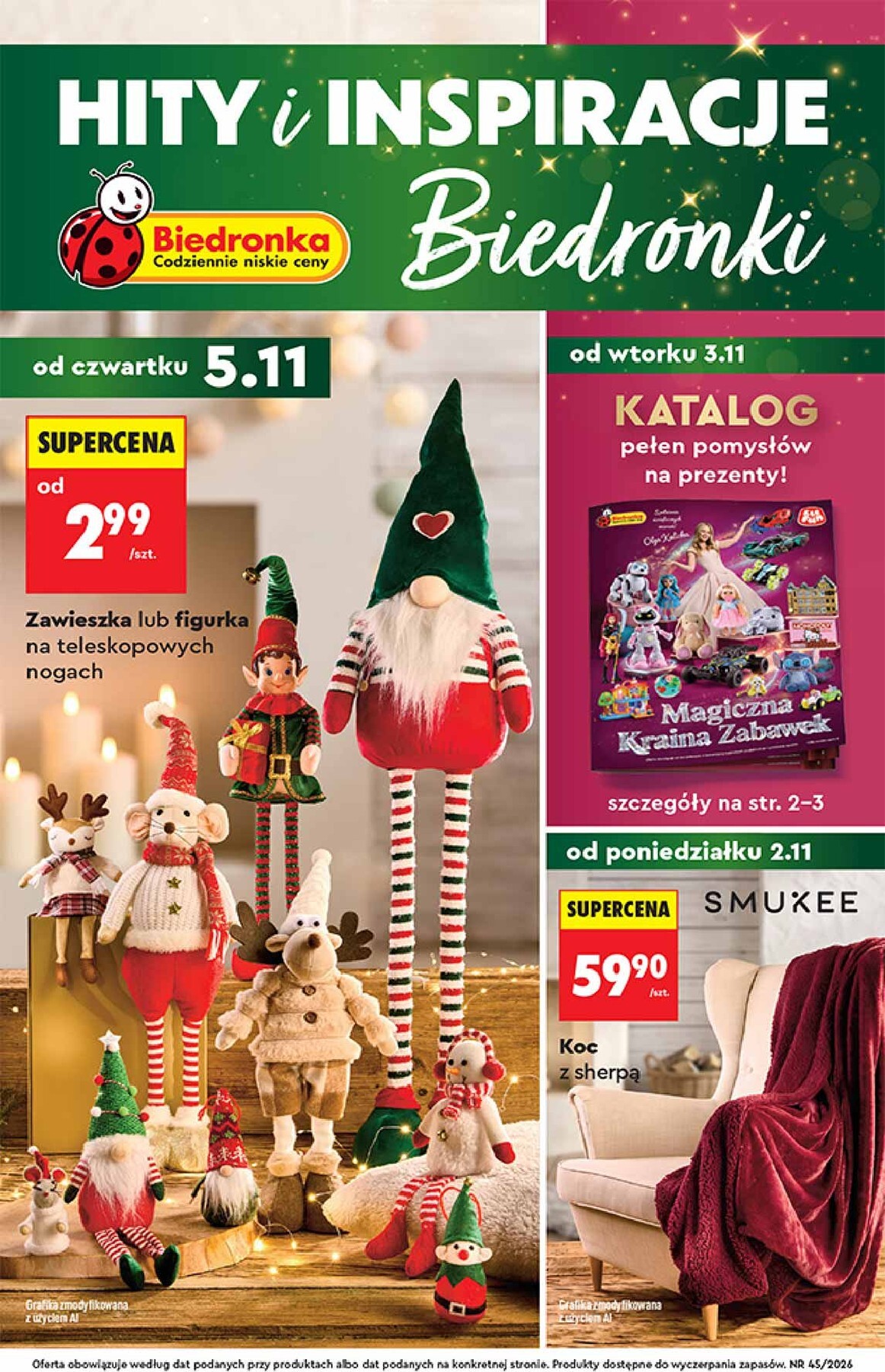 Biedronka - Hity i inspiracje leták na příští týden od pondělí 02.11.2026 do středy 18.11.2026