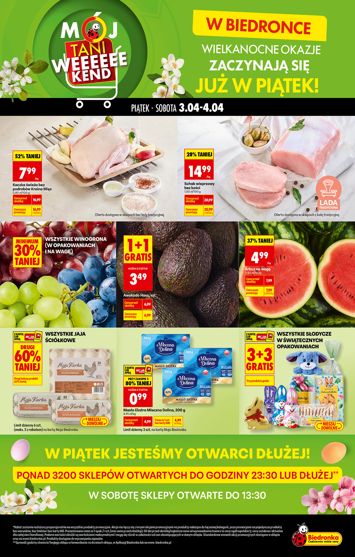Biedronka - Tani weekend leták platný od pátku 03.04.2026 do soboty 04.04.2026