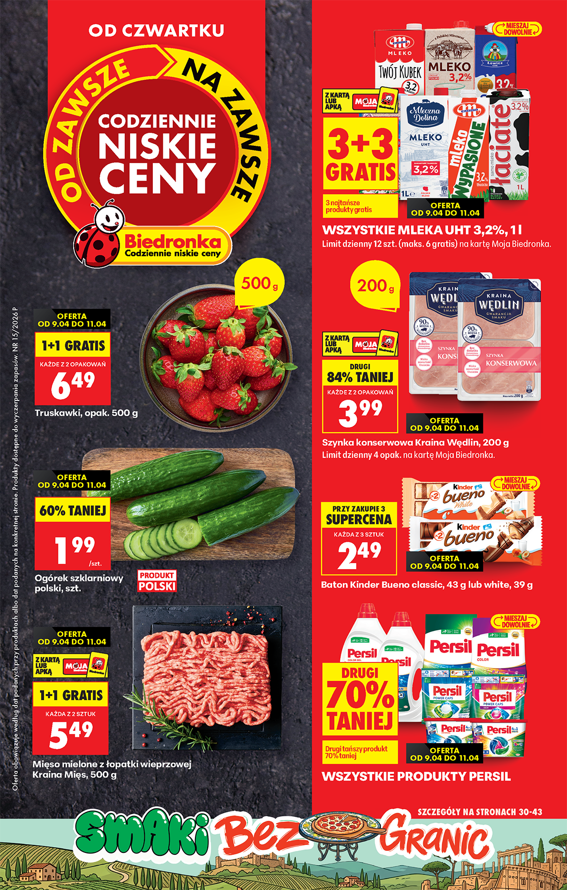 Aktuální Biedronka leták platný od čtvrtka 09.04.2026 do středy 15.04.2026