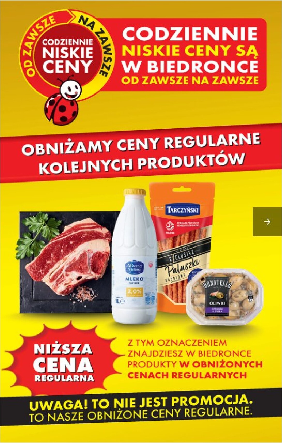 Aktuální Biedronka - Niskie ceny leták platný od úterý 14.04.2026 do čtvrtka 30.04.2026