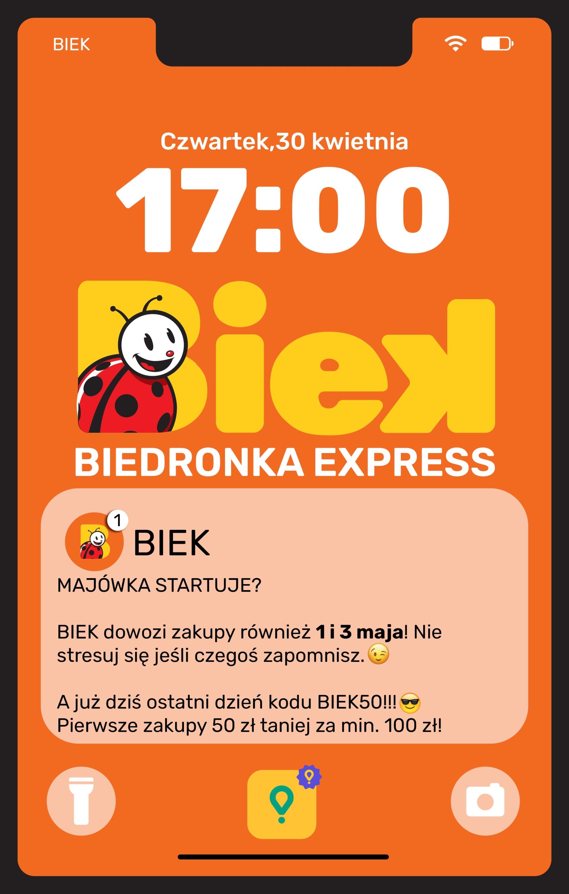 Aktuální Biedronka - Express leták platný od čtvrtka 30.04.2026 do neděle 03.05.2026