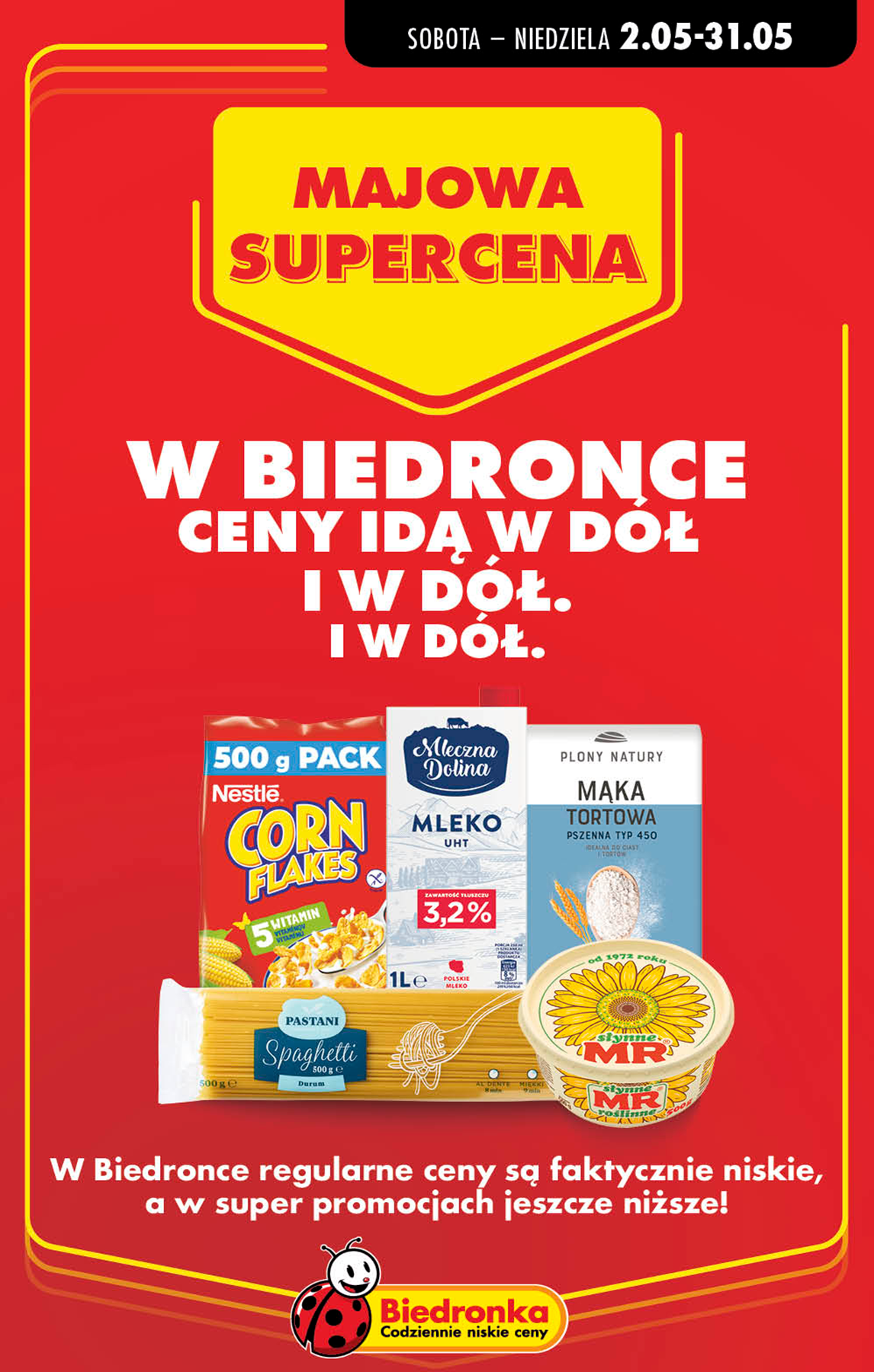 Aktuální Biedronka - Majowa supercena leták platný od soboty 02.05.2026 do neděle 31.05.2026