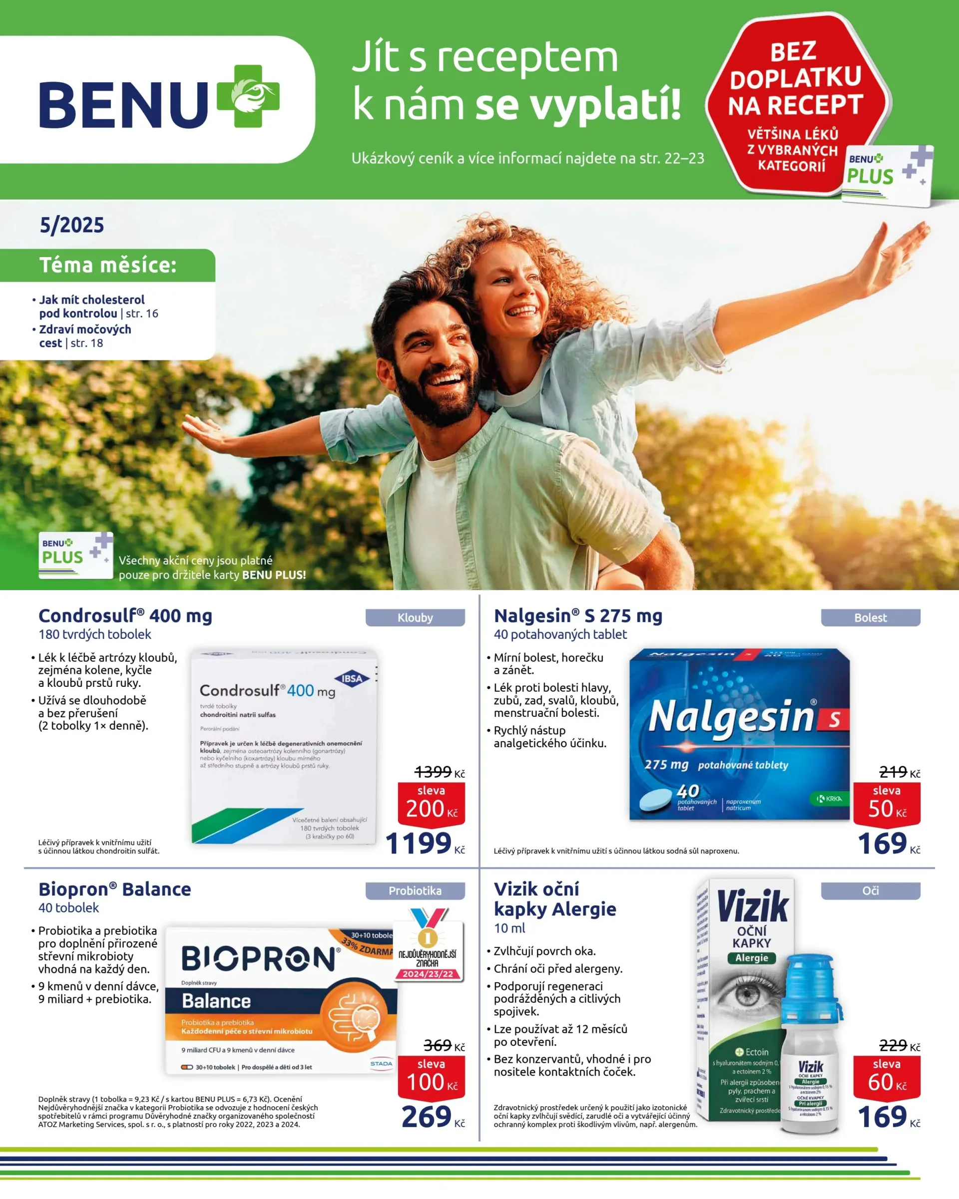 Leták BENU Lékárna od 01.05. do 31.05.