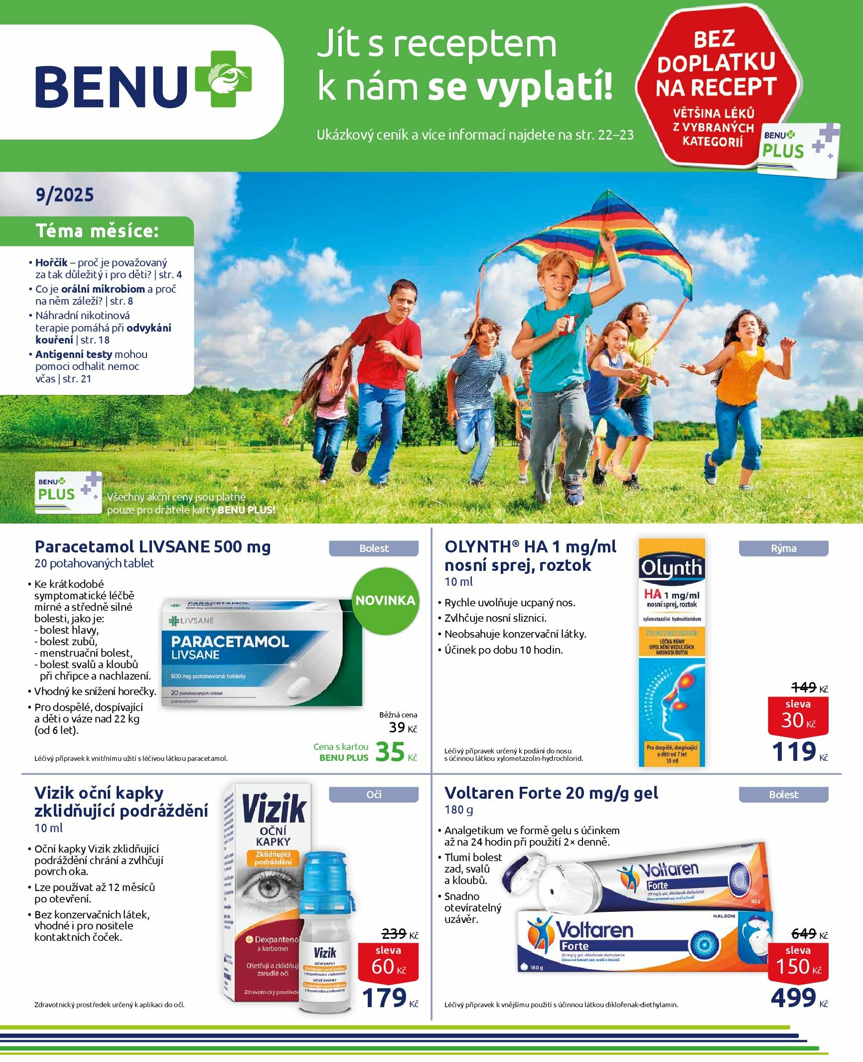 Leták BENU Lékárna od 01.09. do 30.09.