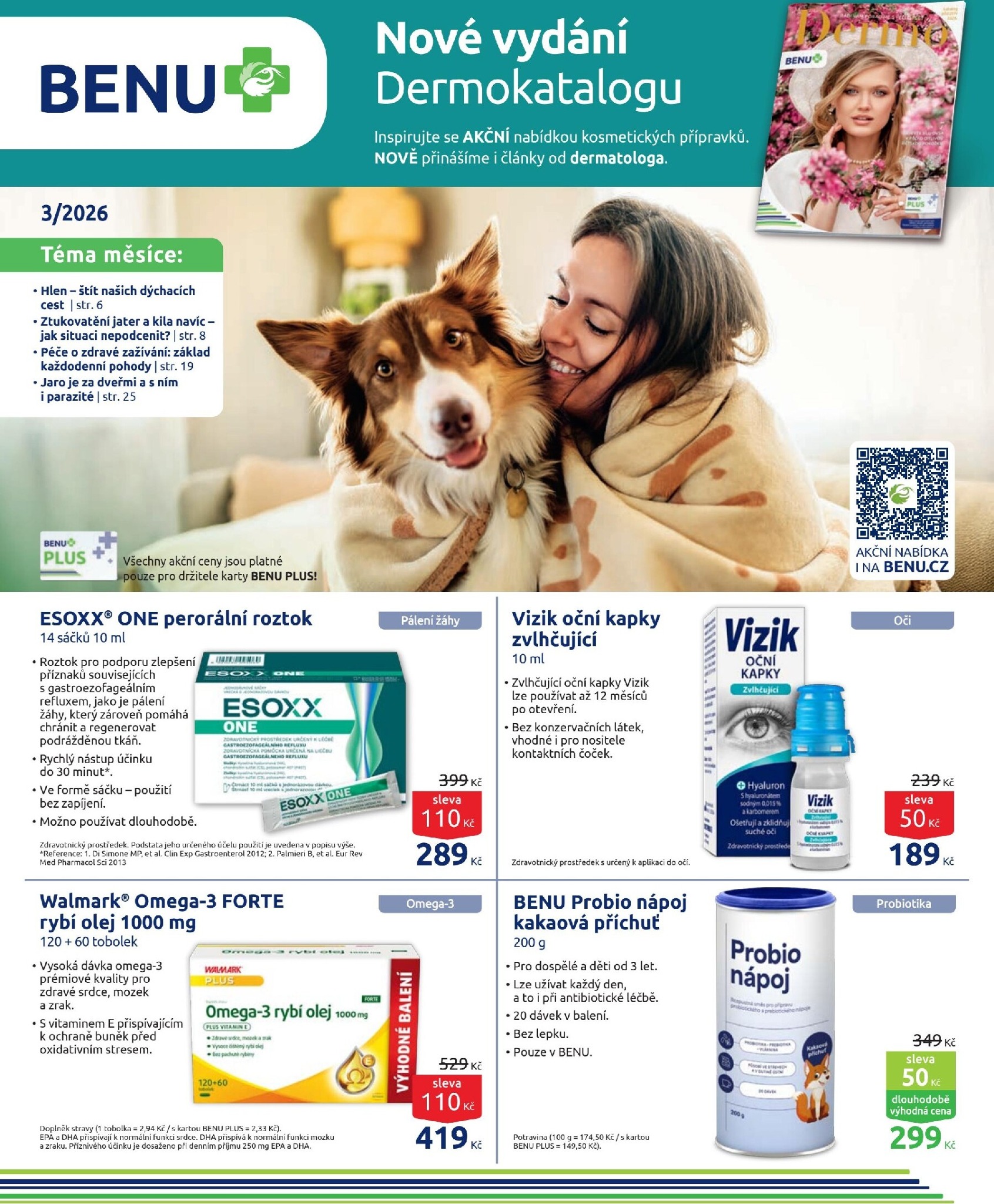 BENU Lékárna leták platný od neděle 01.03.2026 do úterý 31.03.2026