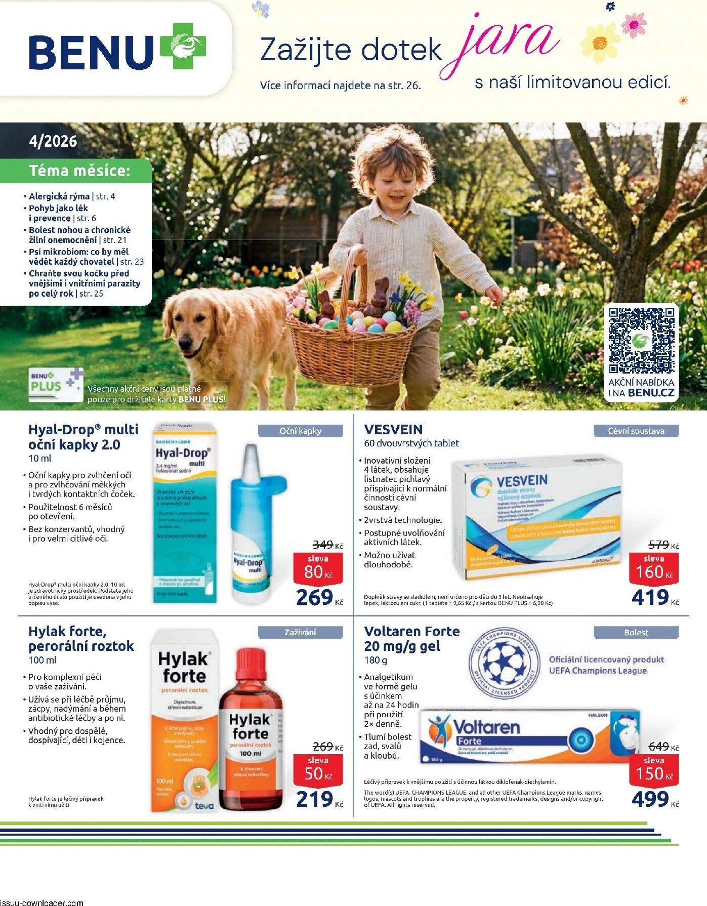 BENU Lékárna leták platný od středy 01.04.2026 do čtvrtka 30.04.2026