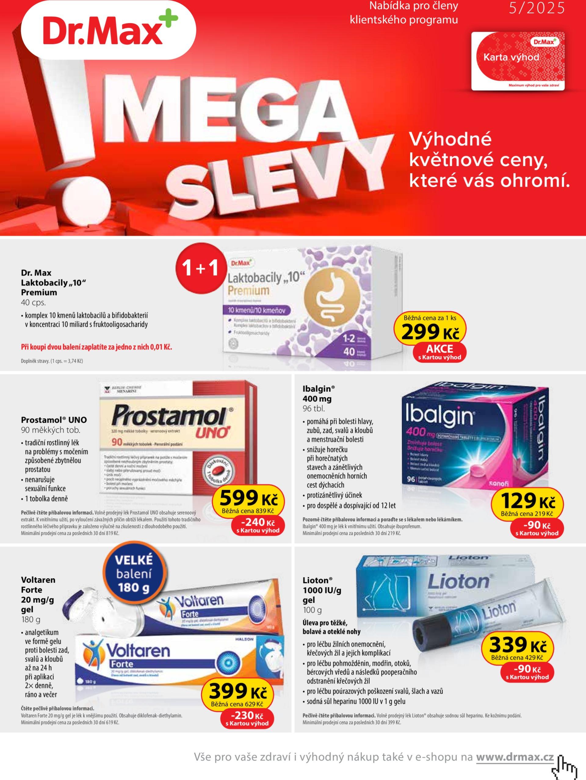 Leták Dr. Max od 01.05. do 31.05.