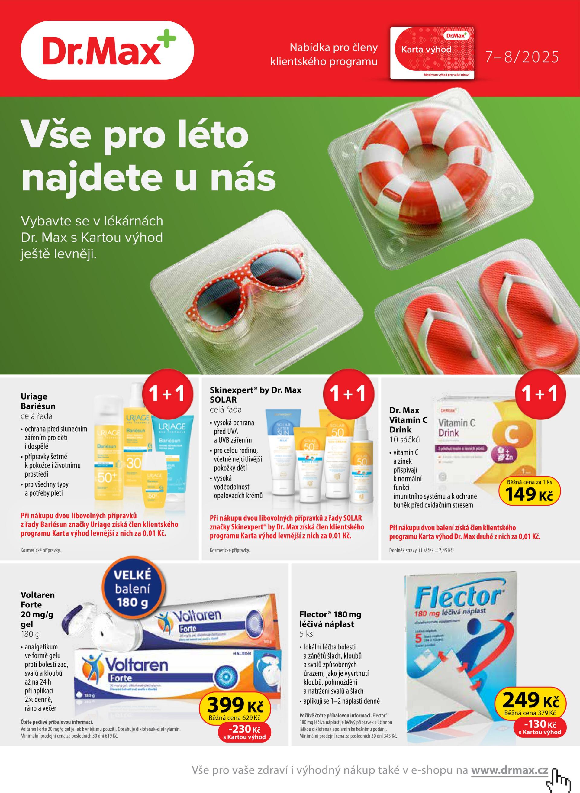 Leták Dr. Max od 01.07. do 31.08.