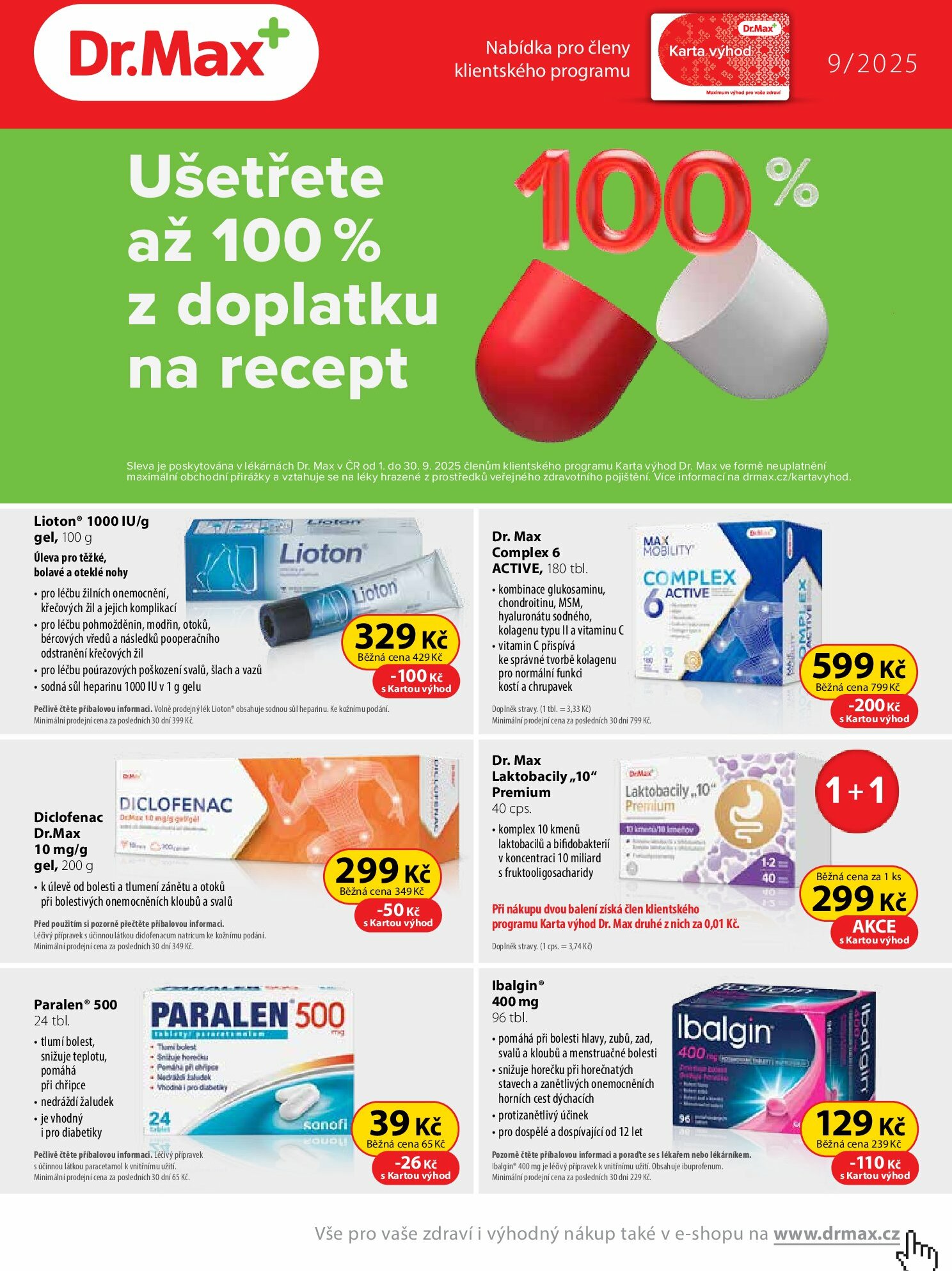 Leták Dr. Max od 01.09. do 30.09.