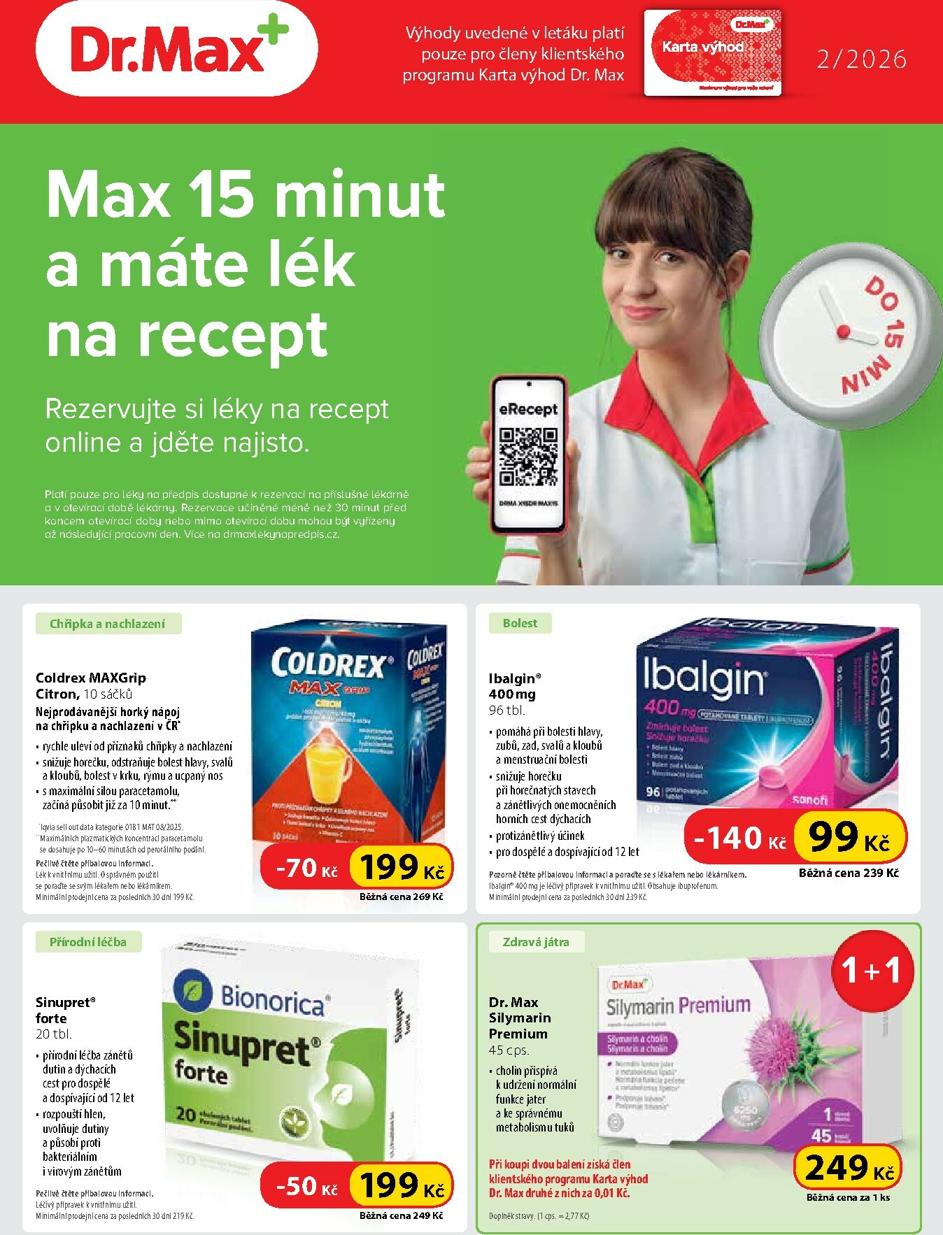 Dr. Max leták platný od neděle 01.02.2026 do soboty 28.02.2026