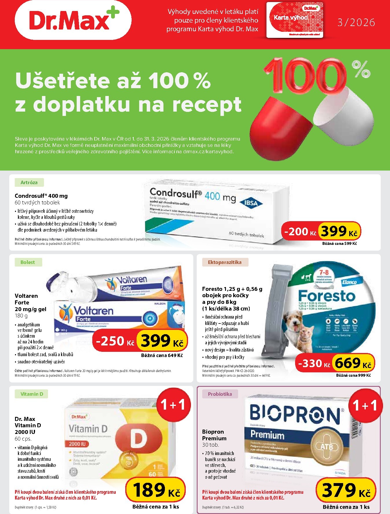 Dr. Max leták platný od neděle 01.03.2026 do úterý 31.03.2026