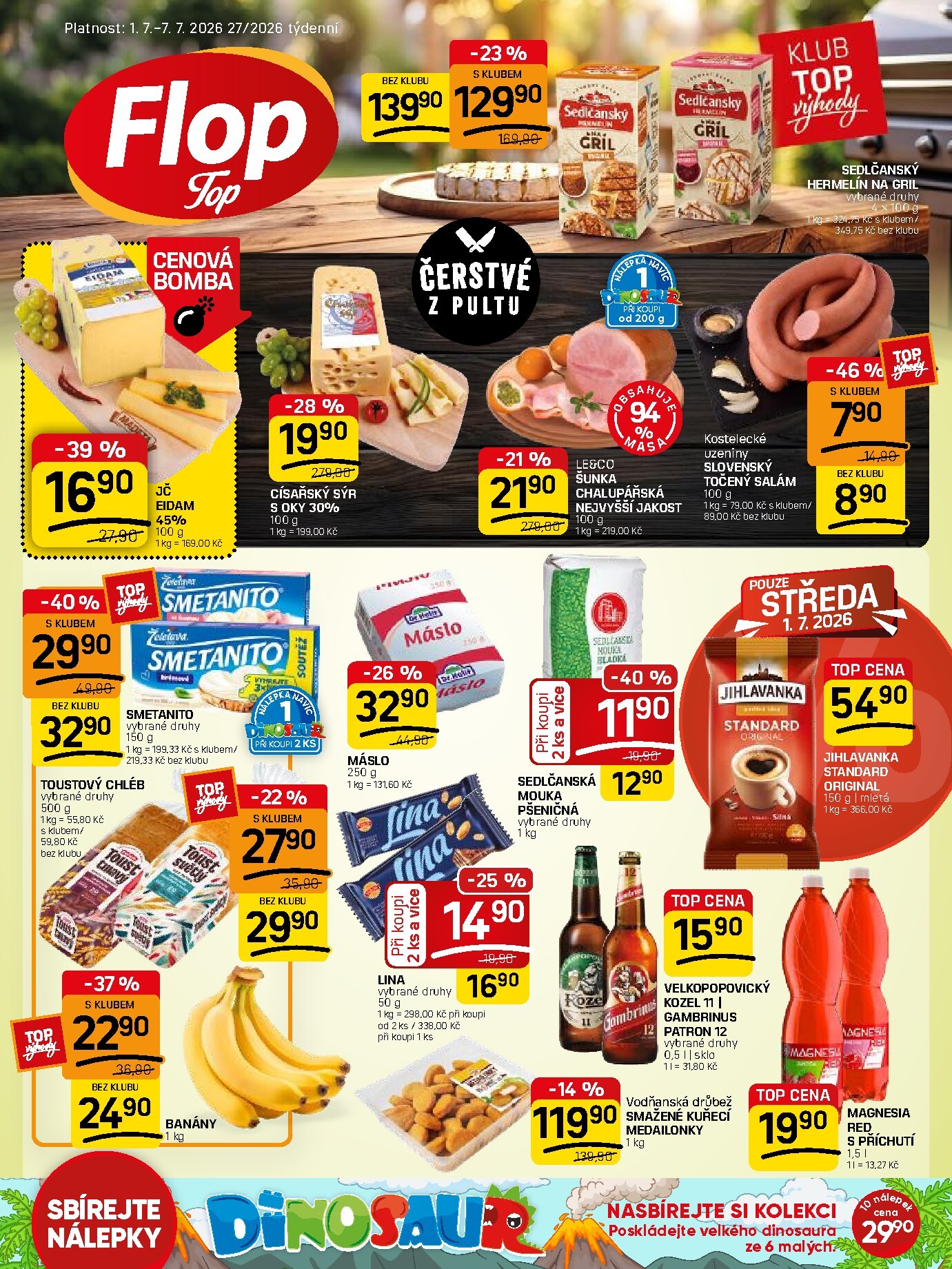 Budoucí Flop Top leták platný od středy 01.07.2026 do úterý 07.07.2026