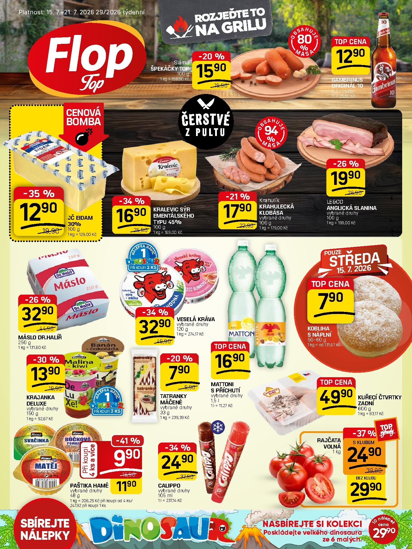 Budoucí Flop Top leták platný od středy 15.07.2026 do úterý 21.07.2026