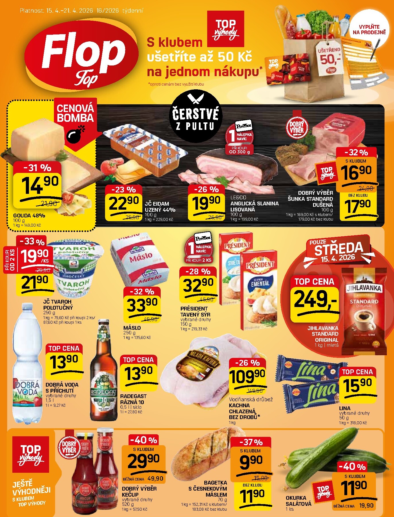 Budoucí Flop Top leták platný od středy 15.04.2026 do úterý 21.04.2026