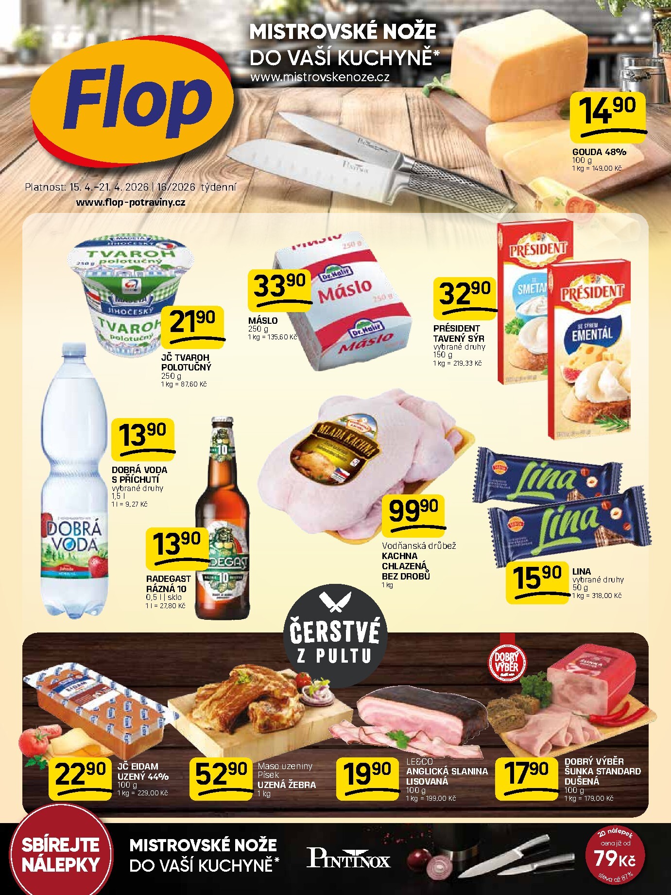 Budoucí Flop leták platný od středy 15.04.2026 do úterý 21.04.2026