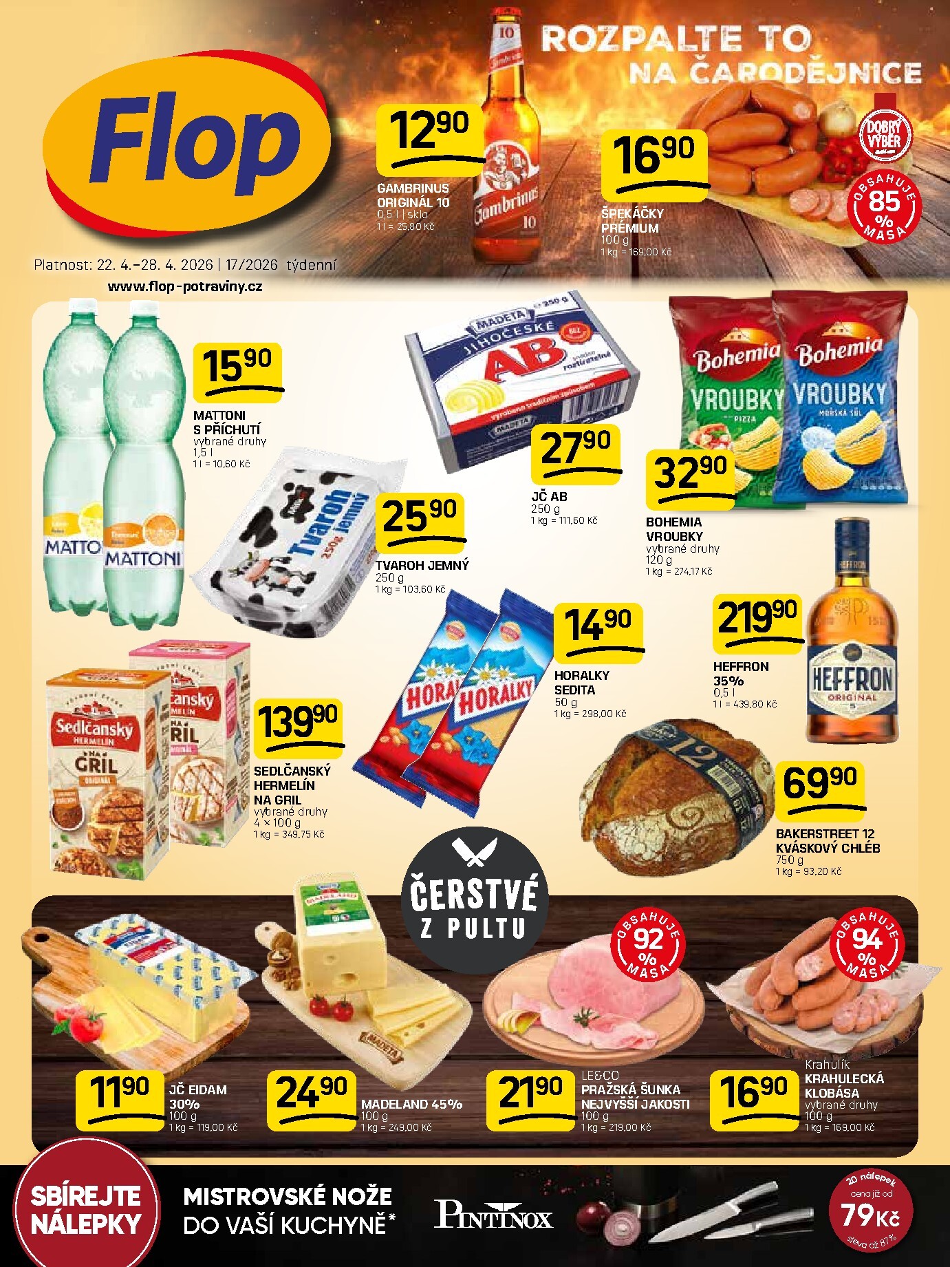 Budoucí Flop leták platný od středy 22.04.2026 do úterý 28.04.2026