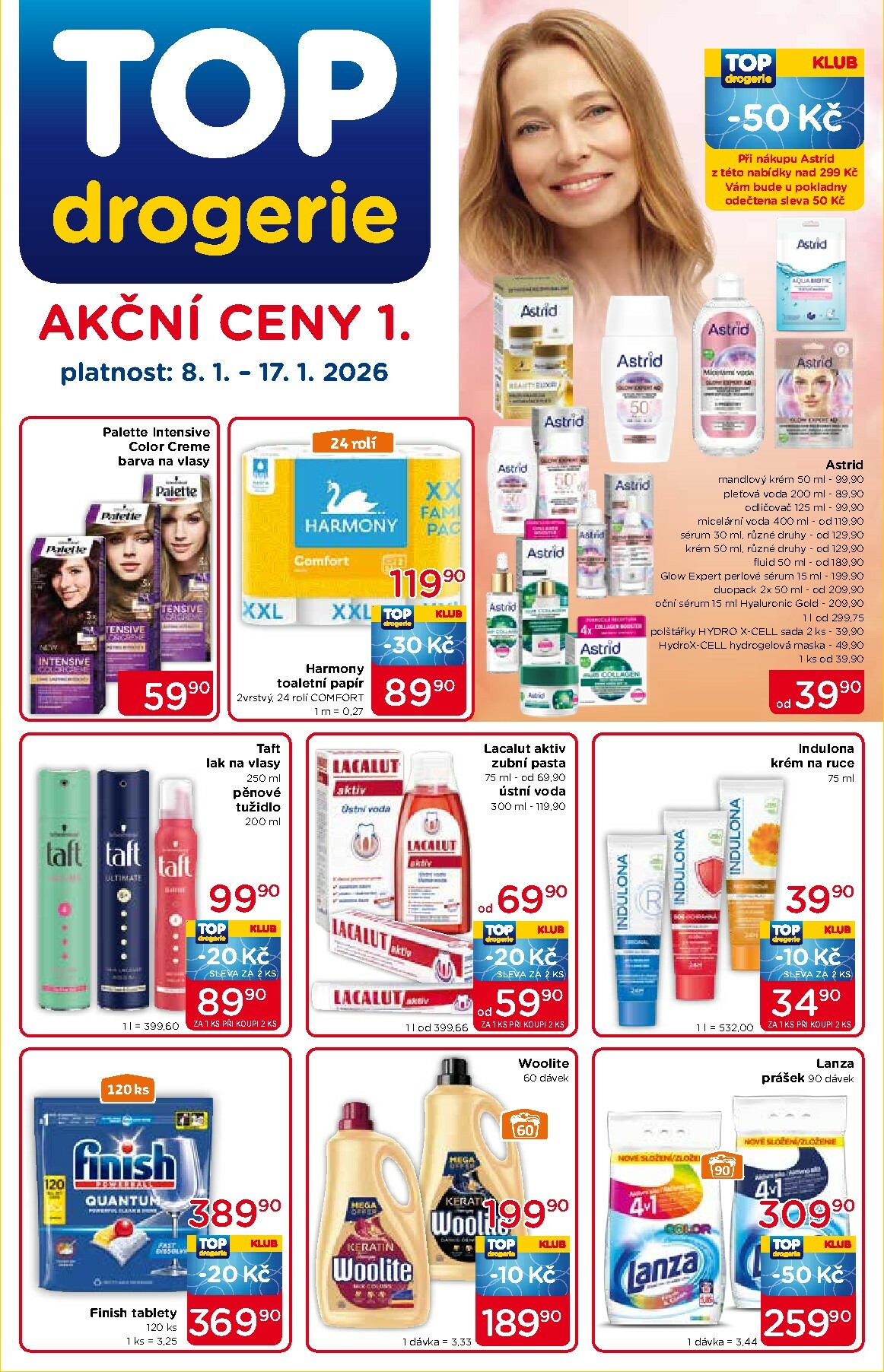 Aktuální leták Top drogerie od 08.01. do 17.01.