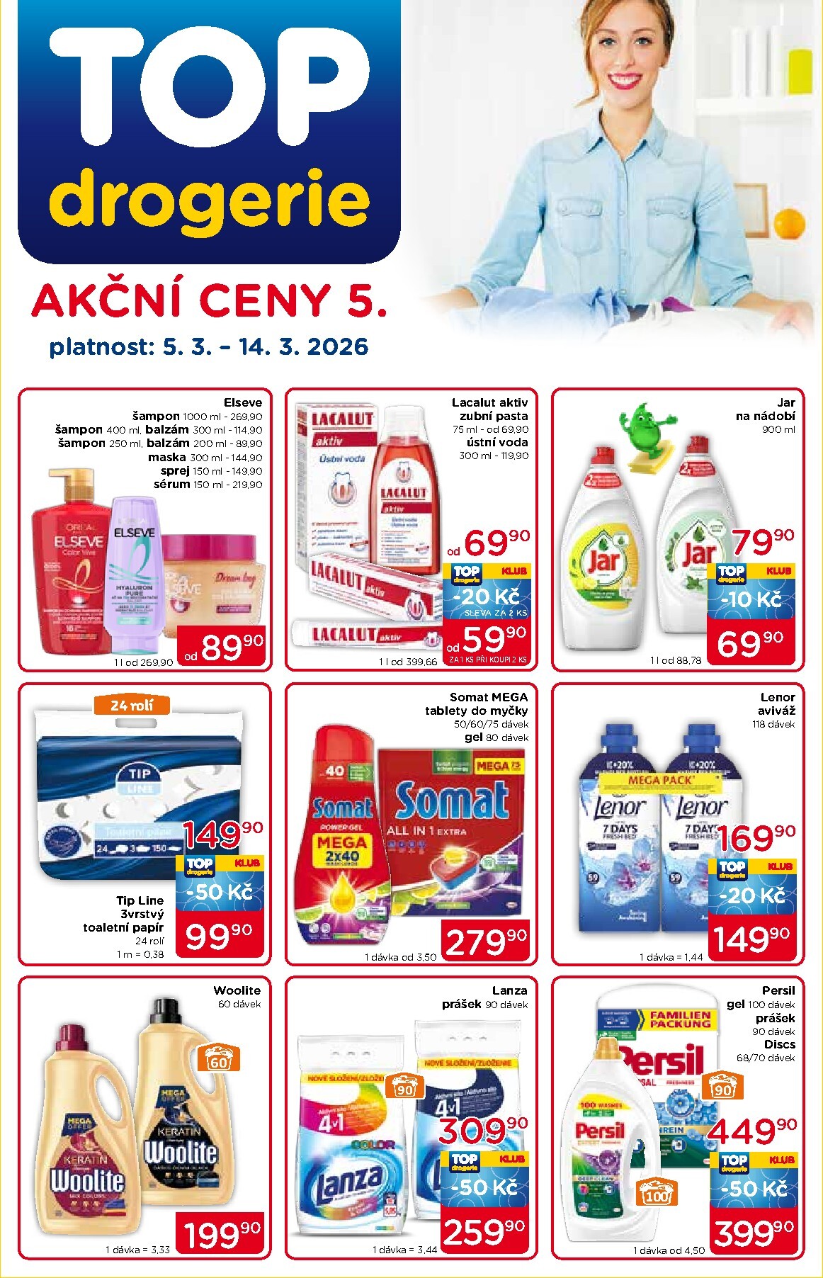Top drogerie leták platný od čtvrtka 05.03.2026 do soboty 14.03.2026