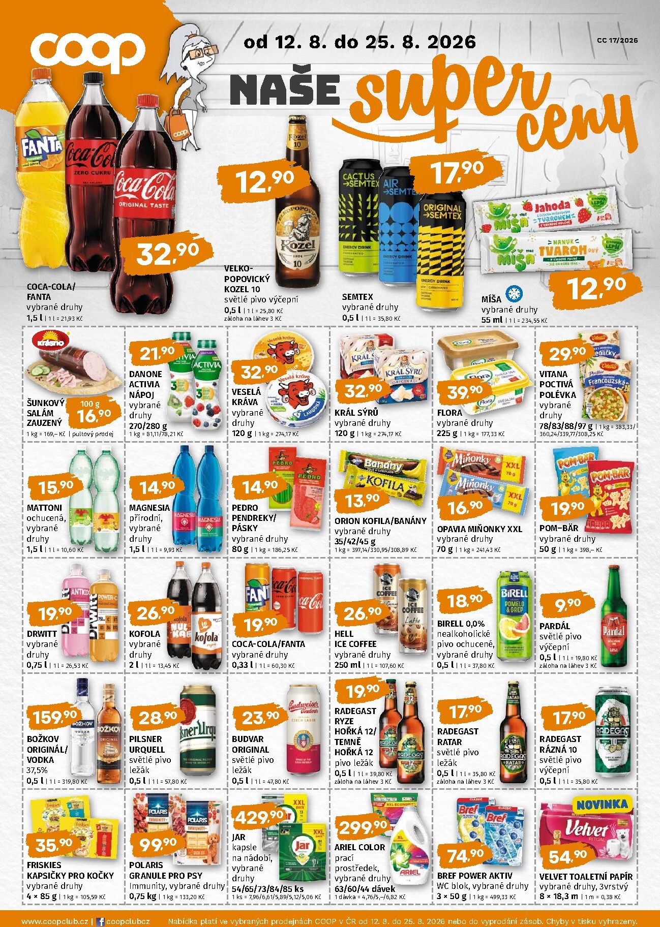 Budoucí Trefa - Naše super ceny leták platný od středy 12.08.2026 do úterý 25.08.2026