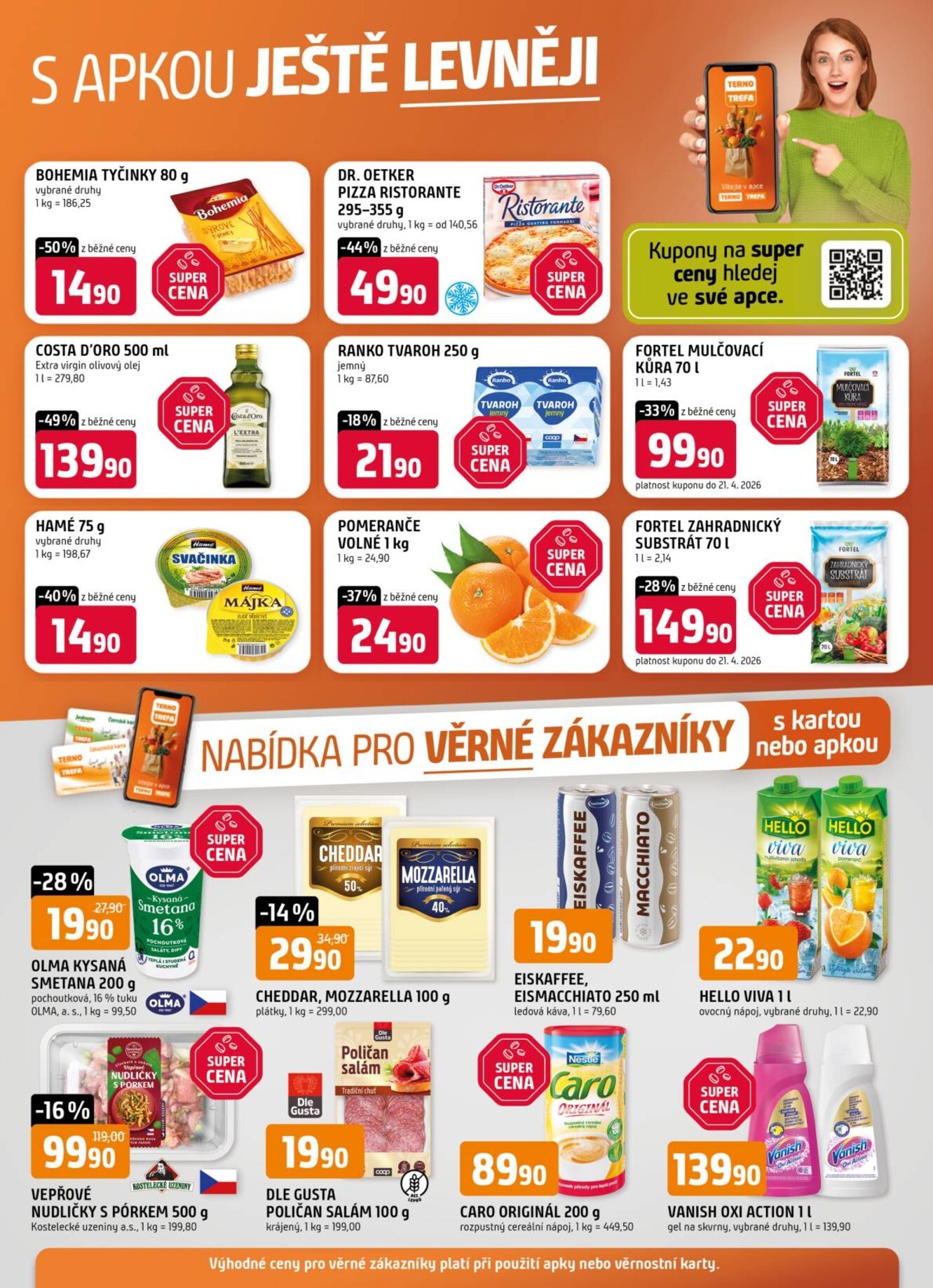 Trefa - Nabídka pro věrné zákazníky leták platný od středy 08.04.2026 do úterý 14.04.2026