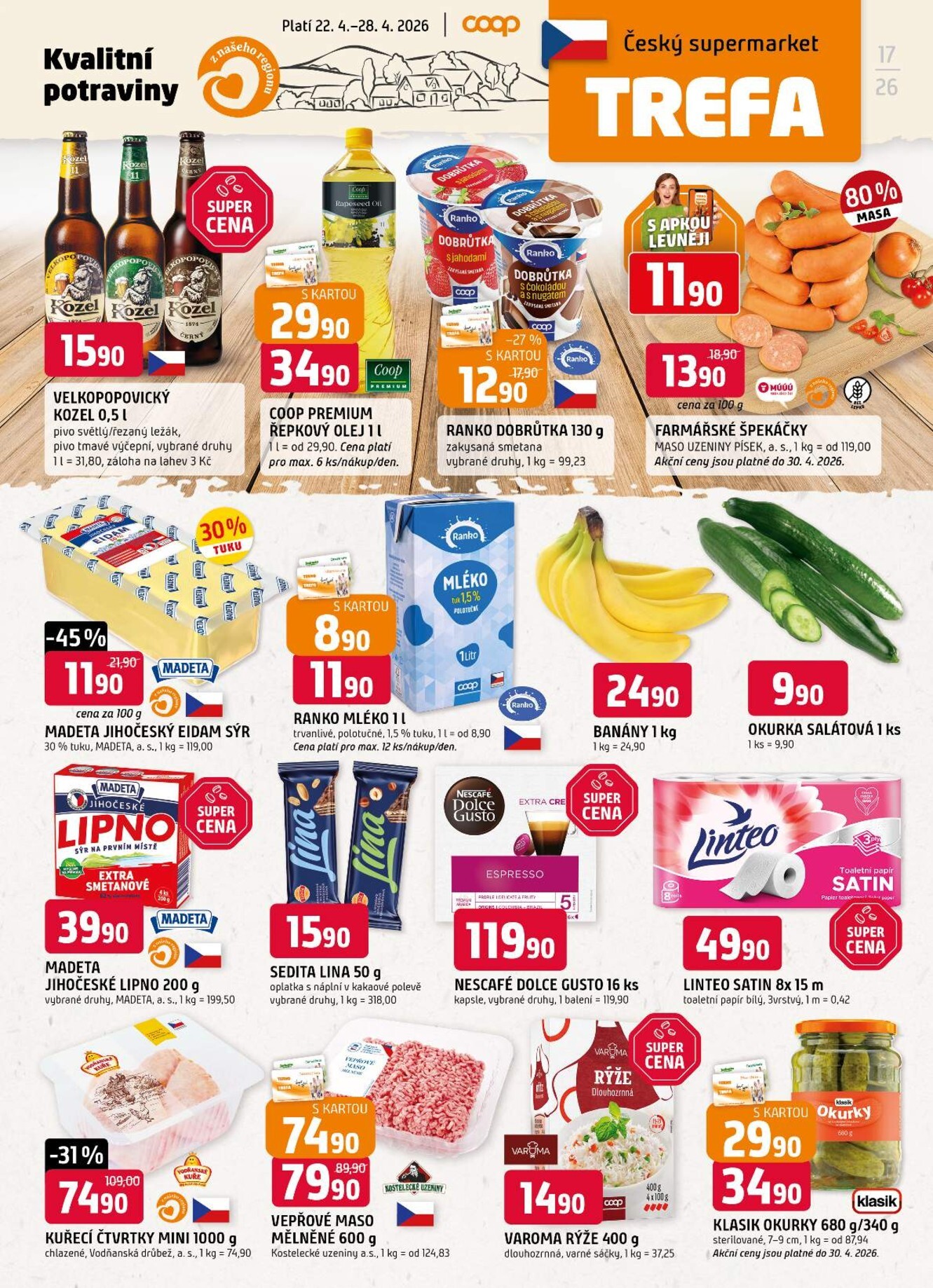 Budoucí Trefa leták platný od středy 22.04.2026 do úterý 28.04.2026