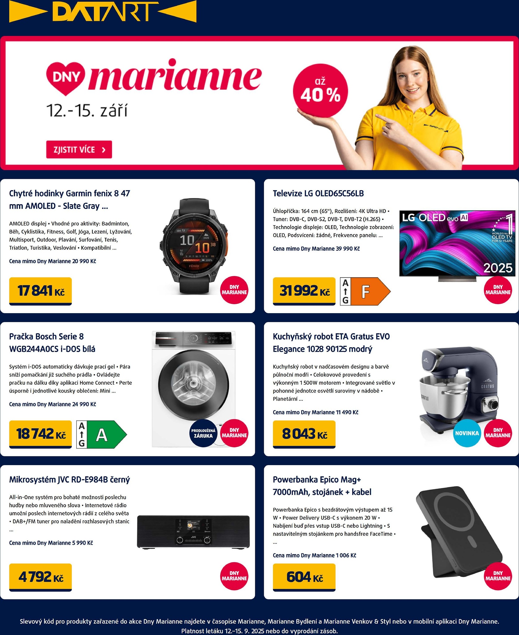Leták Datart od 12.09. do 15.09.