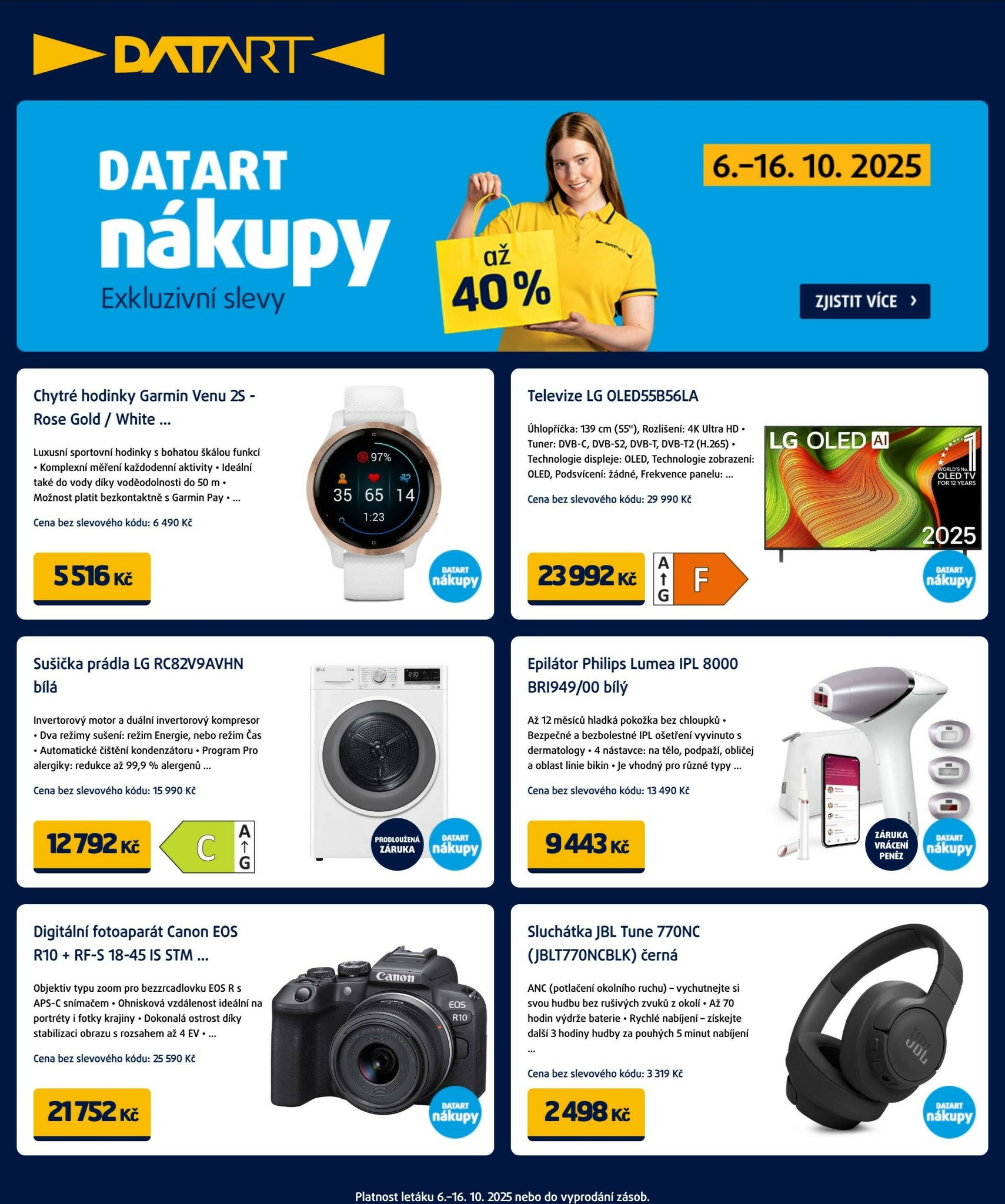 Aktuální leták Datart od 06.10. do 16.10.