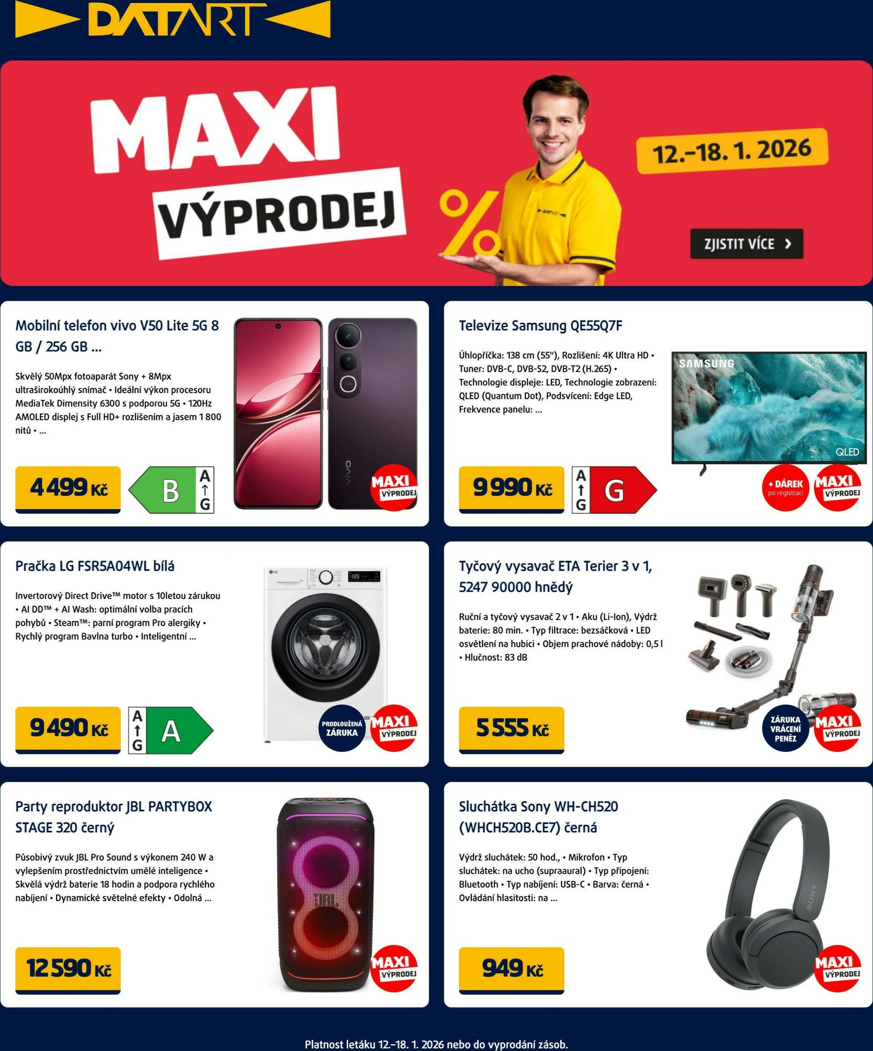 Aktuální leták Datart od 12.01. do 18.01.