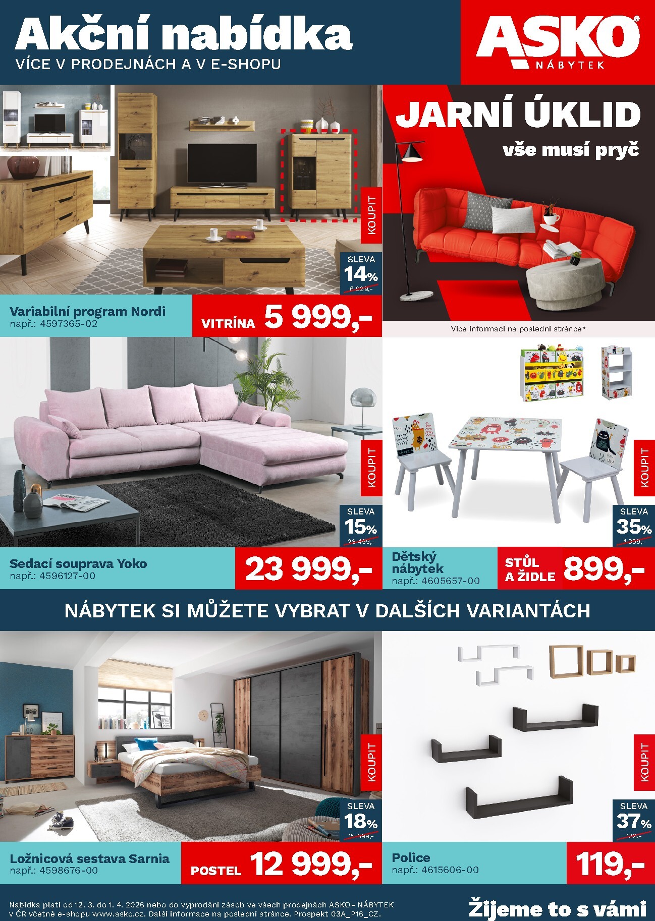 ASKO NÁBYTEK leták platný od čtvrtka 12.03.2026 do středy 01.04.2026