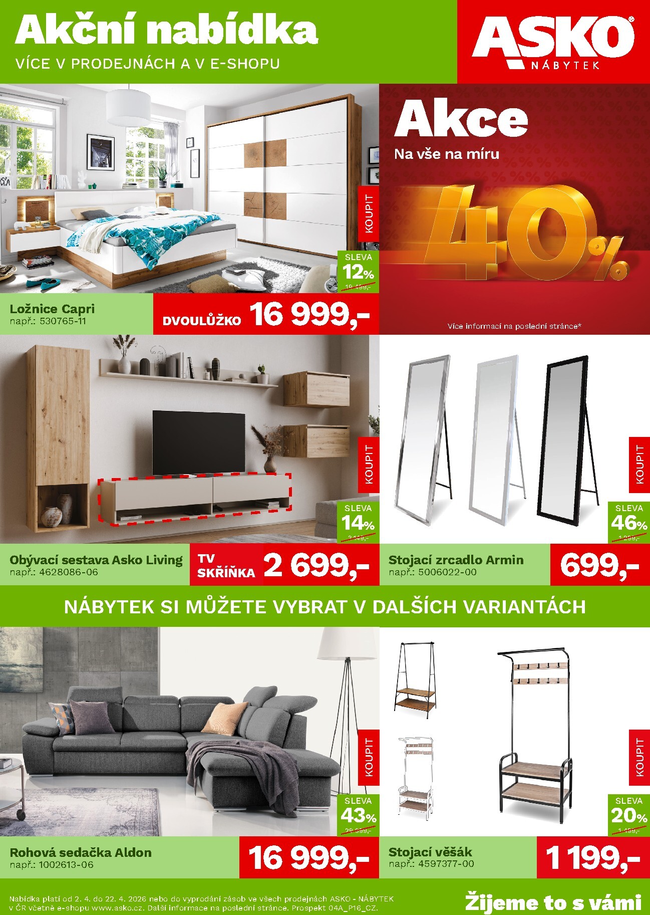 ASKO NÁBYTEK leták platný od čtvrtka 02.04.2026 do středy 22.04.2026