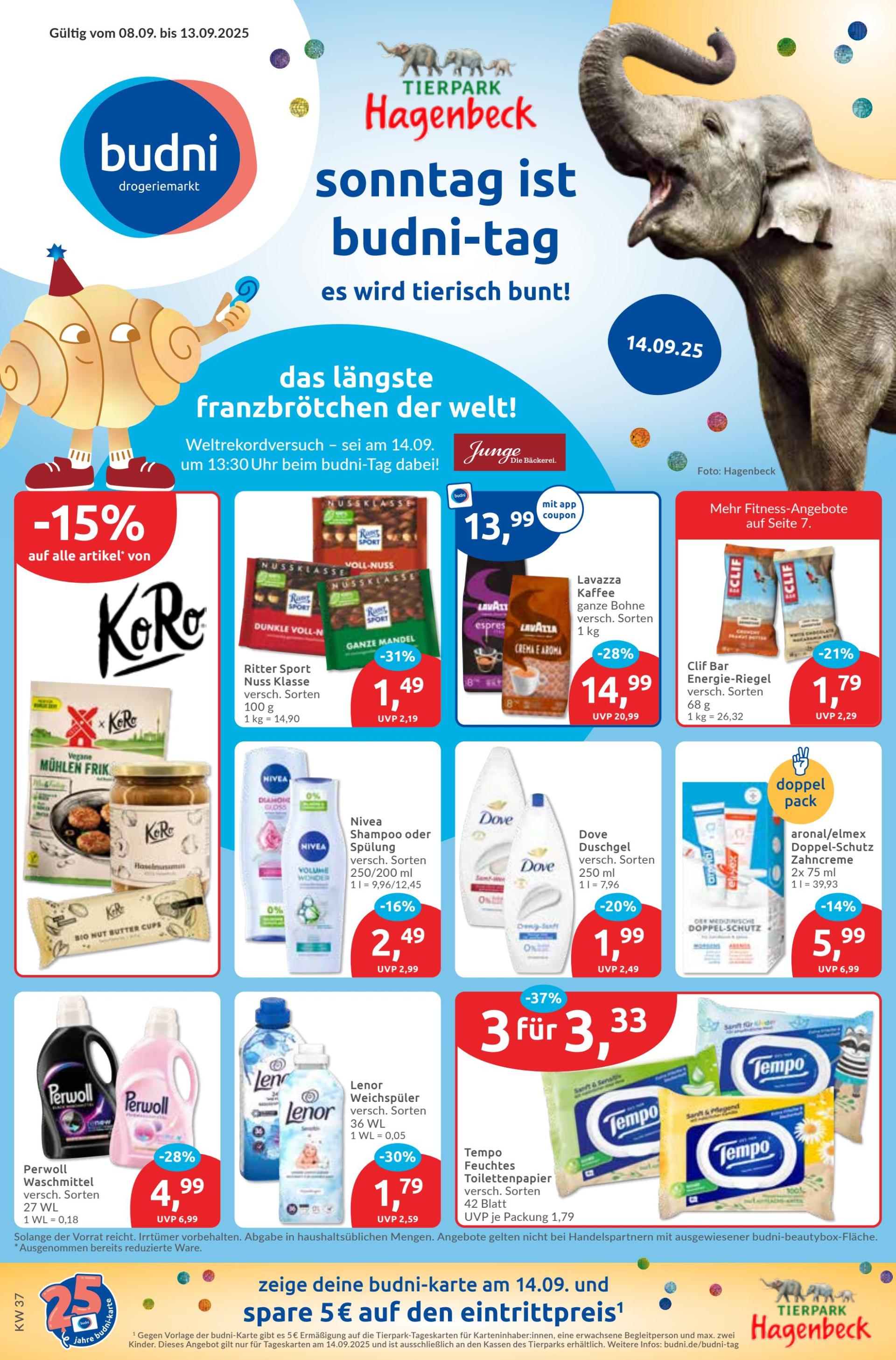 BUDNI-Prospekt gültig vom 08.09. bis 13.09.