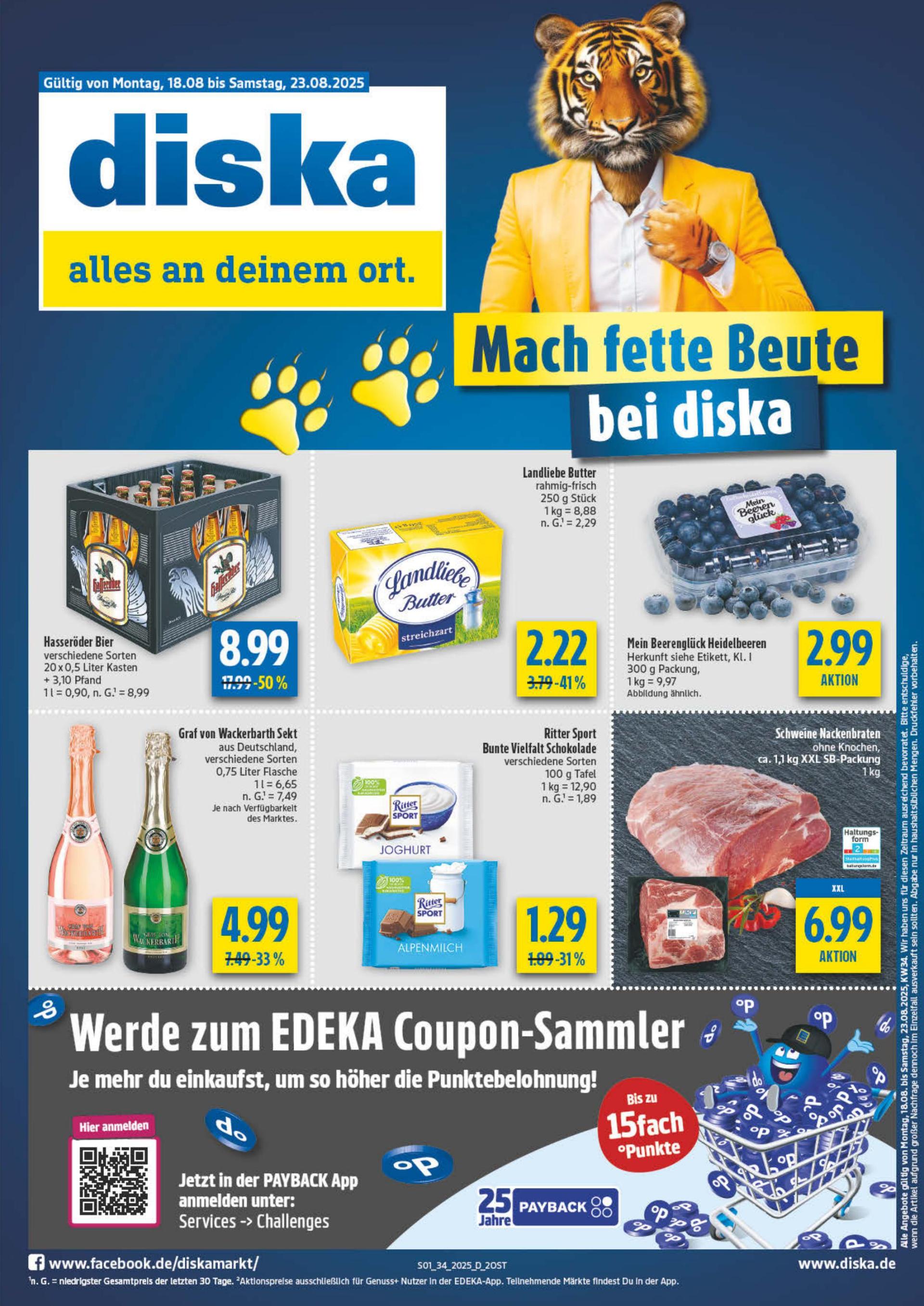Diska - Ost-Prospekt gültig vom 18.08. bis 23.08.
