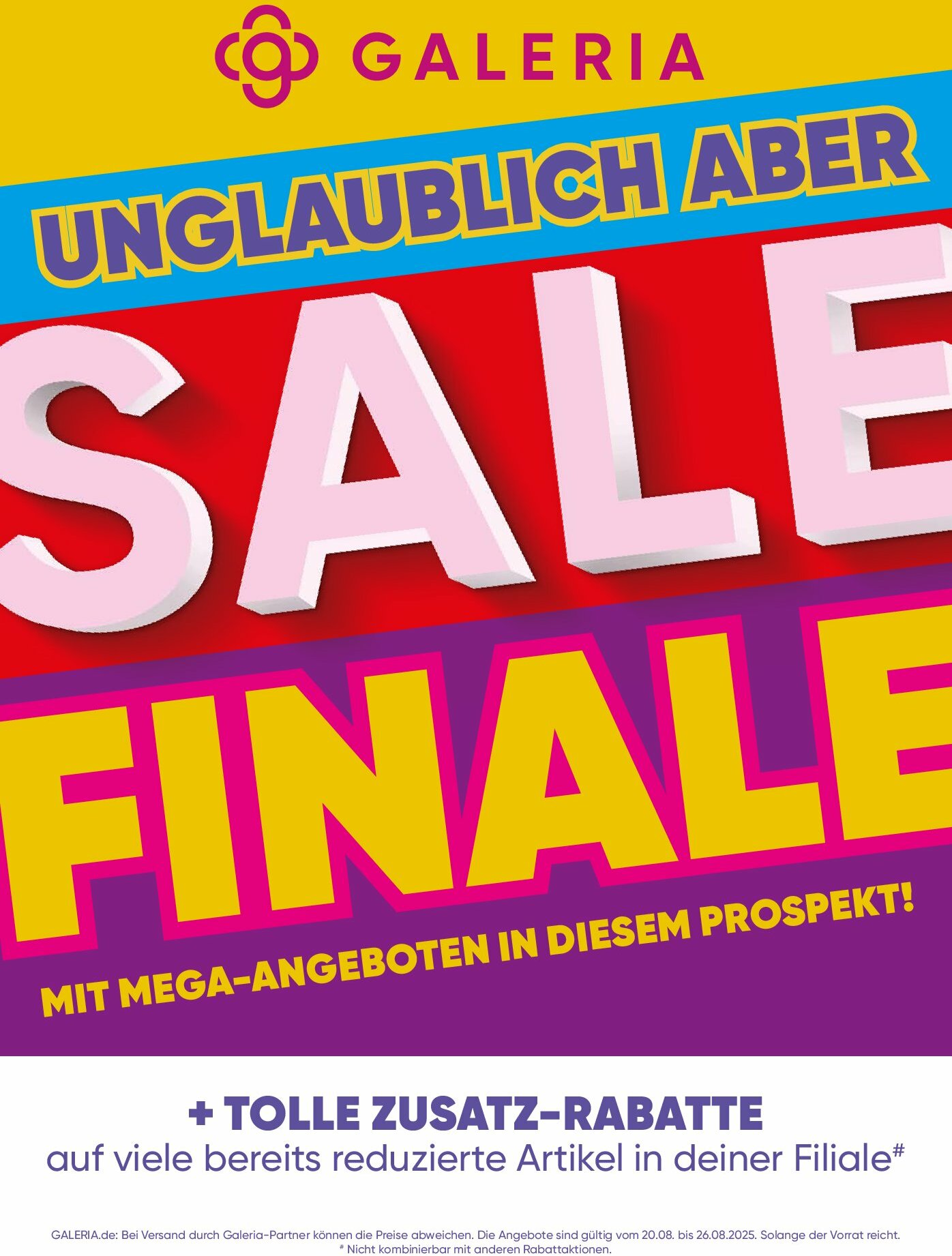 Galeria-Prospekt gültig vom 20.08. bis 26.08.