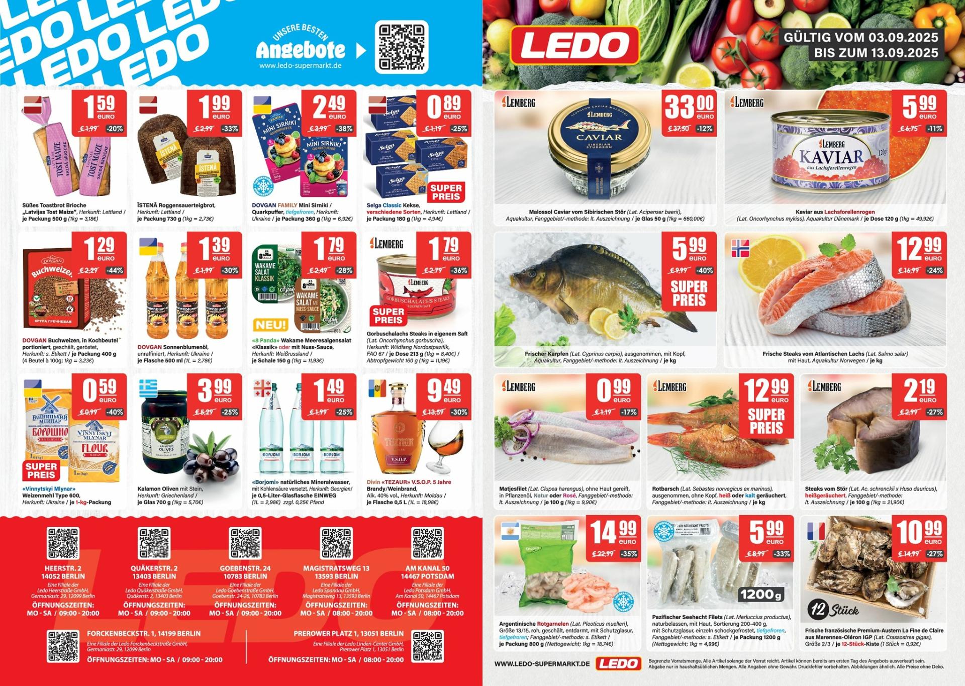 LEDO - Berlin & Potsdam-Prospekt gültig vom 03.09. bis 13.09.