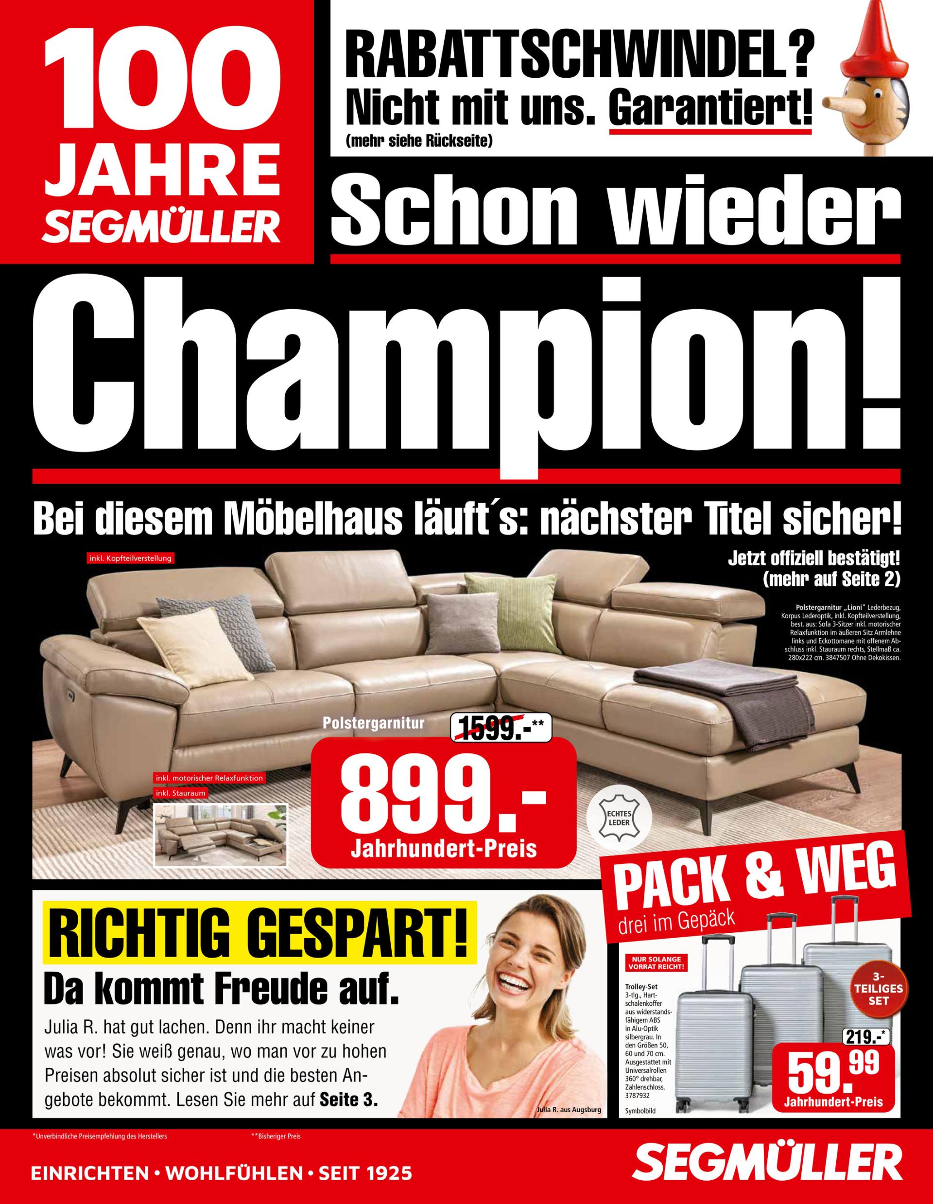 SEGMÜLLER-Prospekt gültig vom 30.08. bis 14.09.