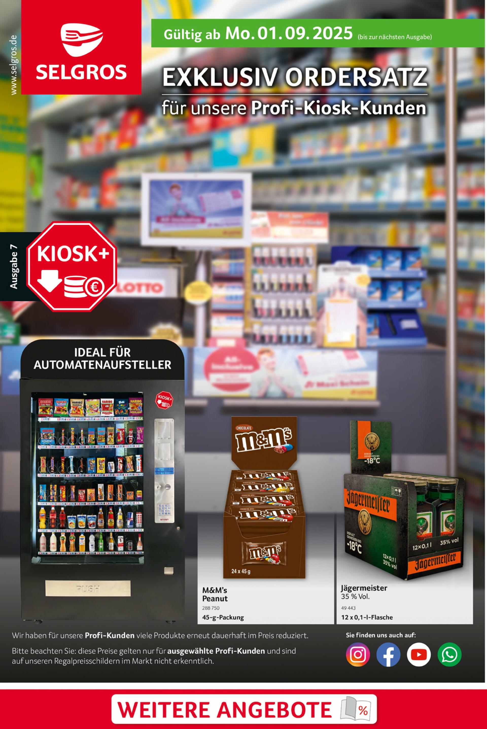 Selgros - Ordersatz-Prospekt gültig vom 01.09. bis 30.09.