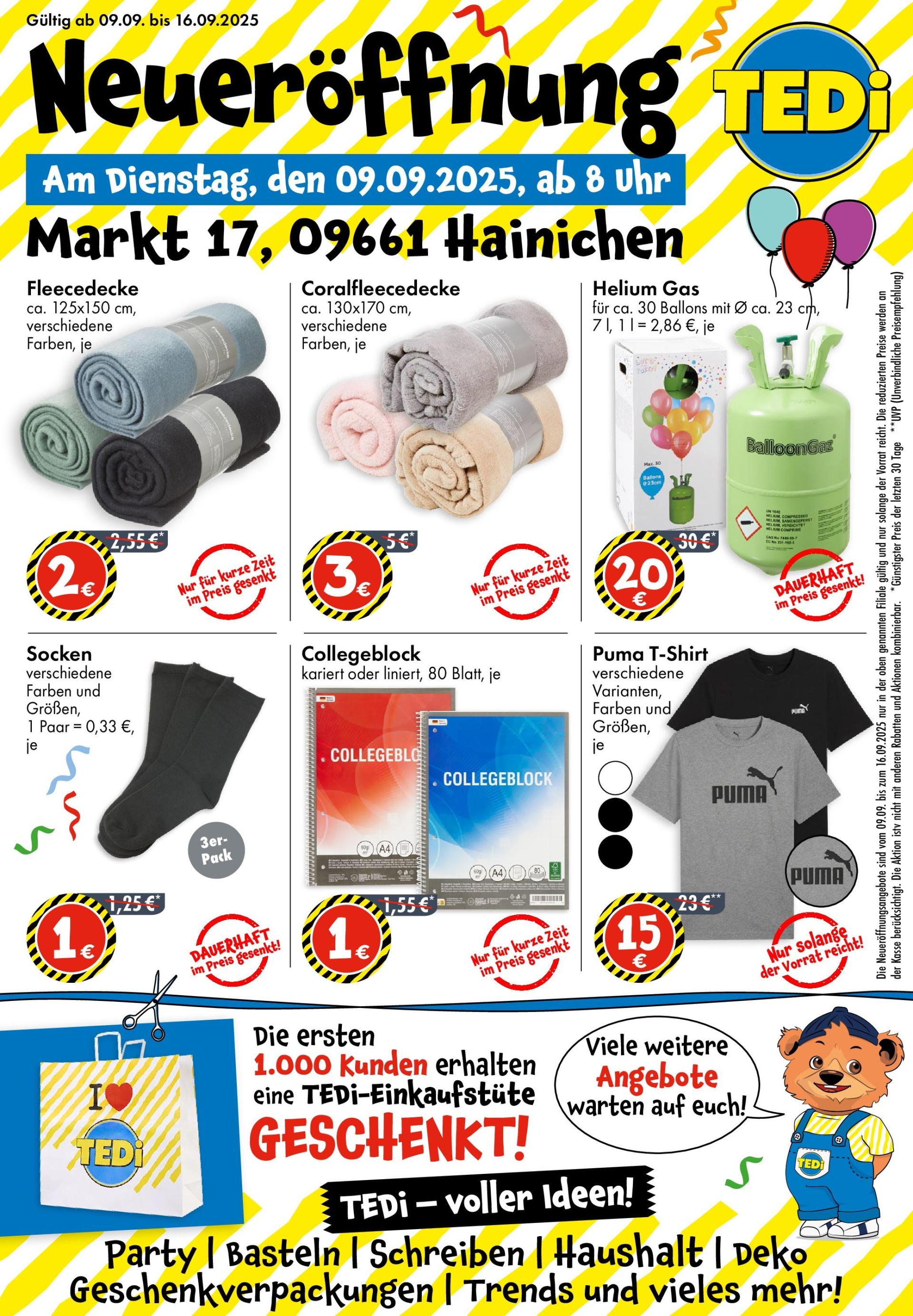 TEDi - Hainichen-Prospekt gültig vom 09.09. bis 16.09.