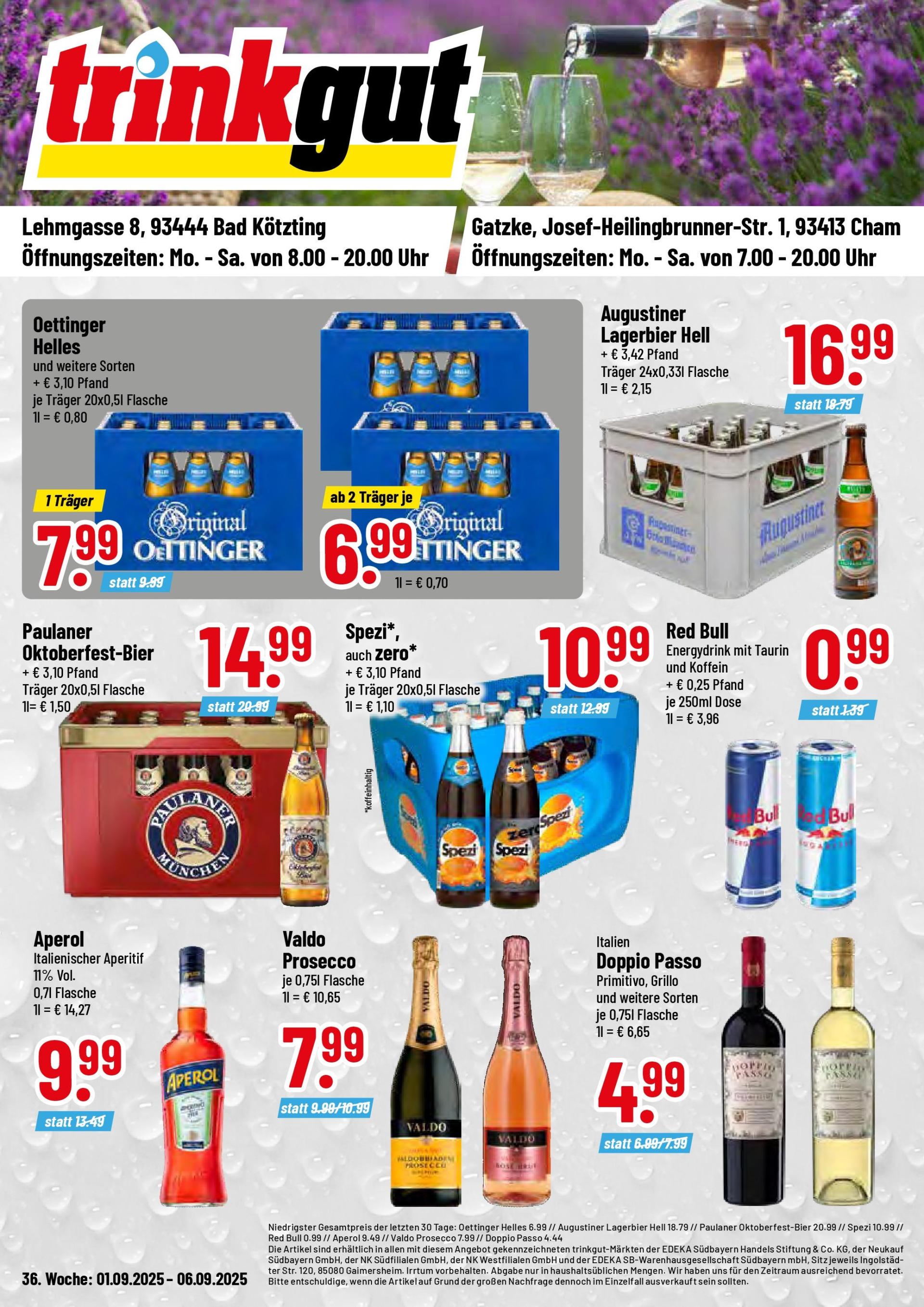 Trinkgut - Bad Kötzling-Prospekt gültig vom 01.09. bis 06.09.