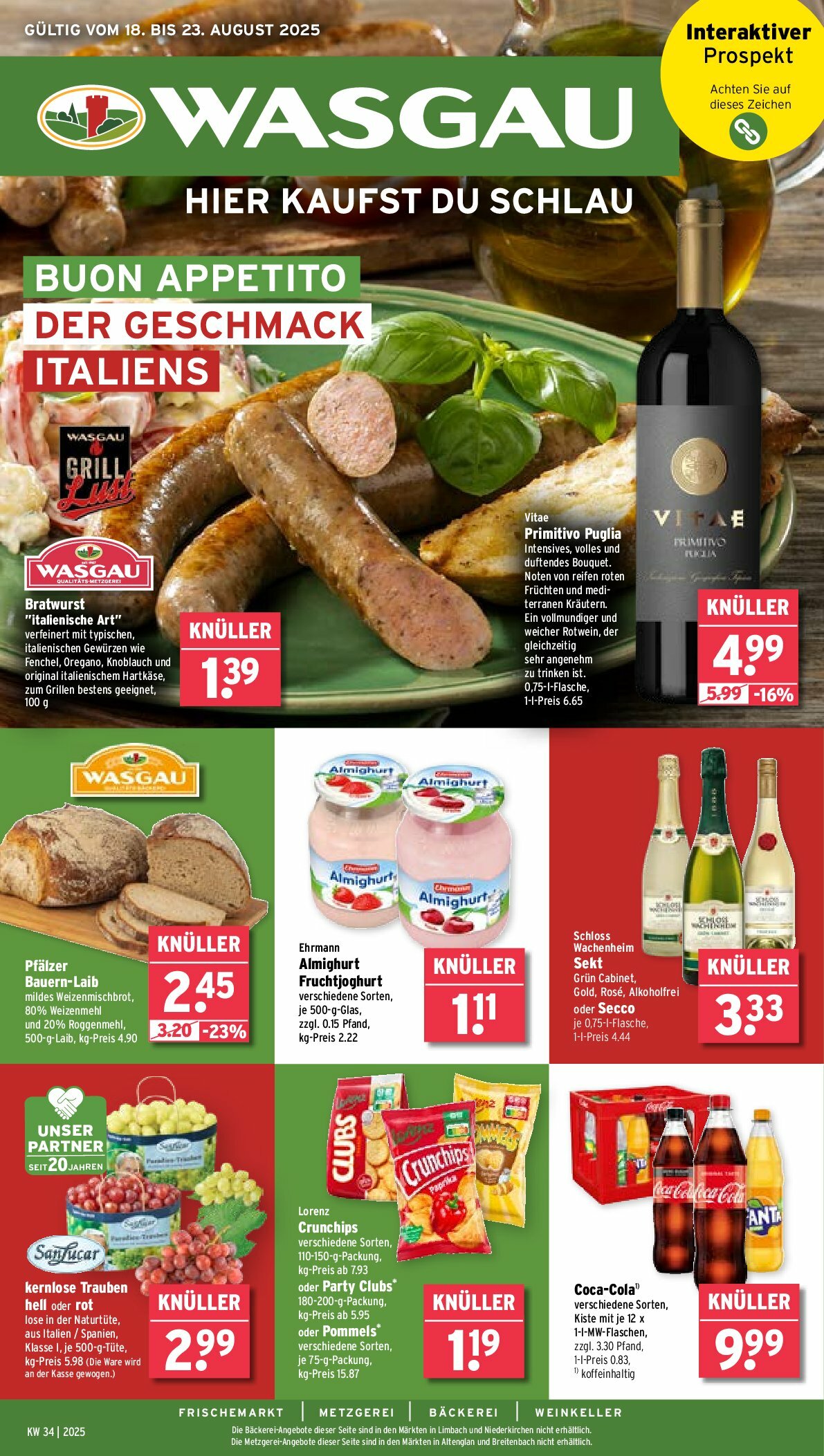 Wasgau-Prospekt gültig vom 18.08. bis 23.08.