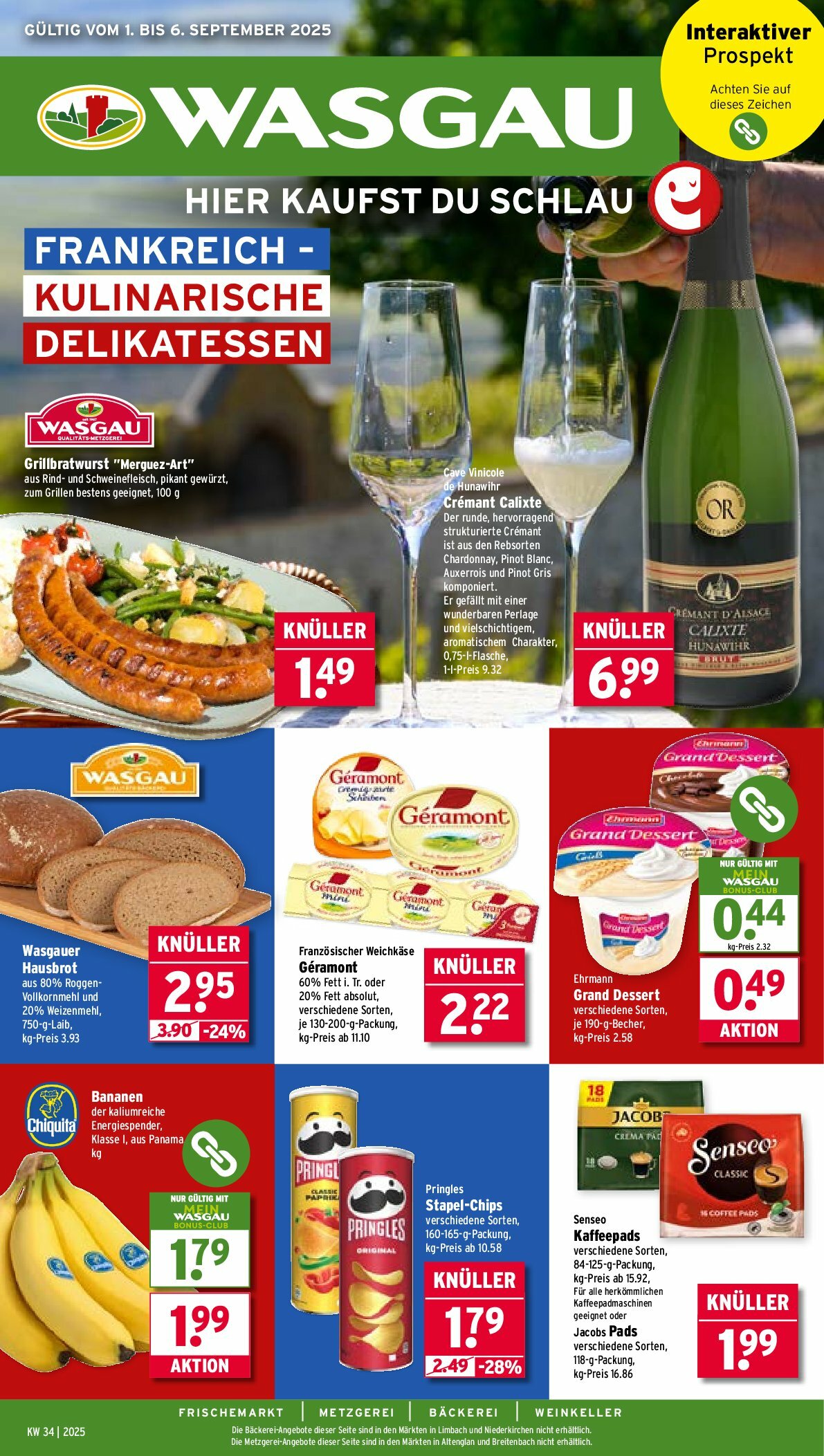 Wasgau-Prospekt gültig vom 01.09. bis 06.09.