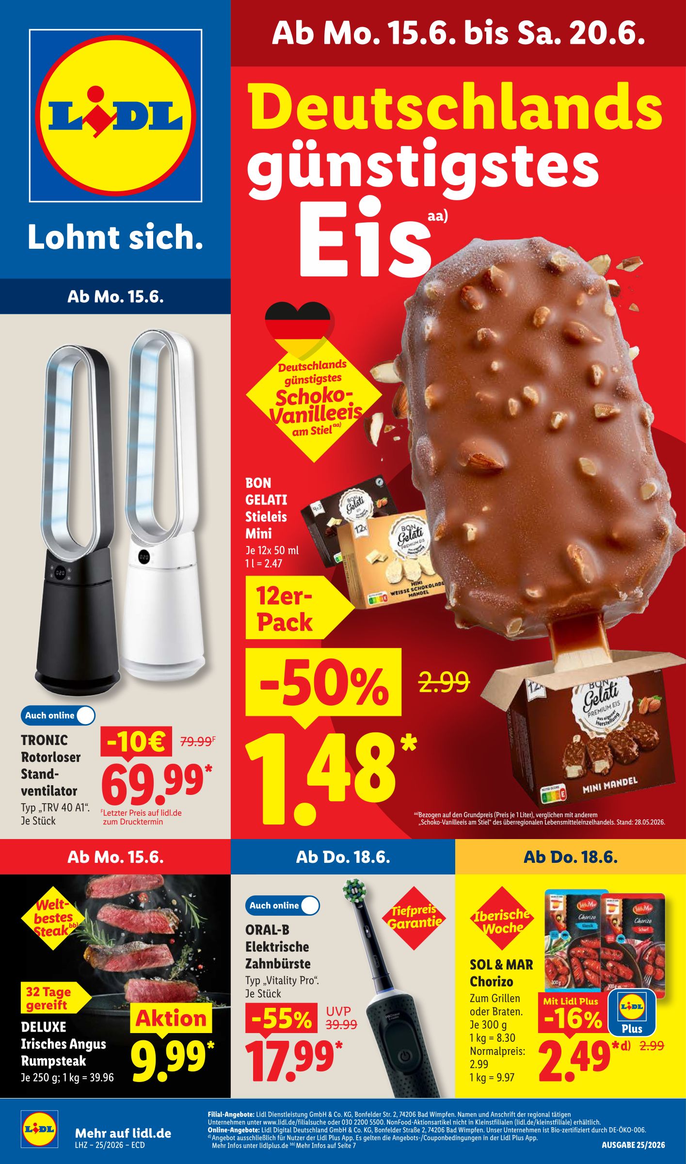 Lidl Prospekt nächste Woche – von Montag 15.06.2026 bis Samstag 20.06.2026